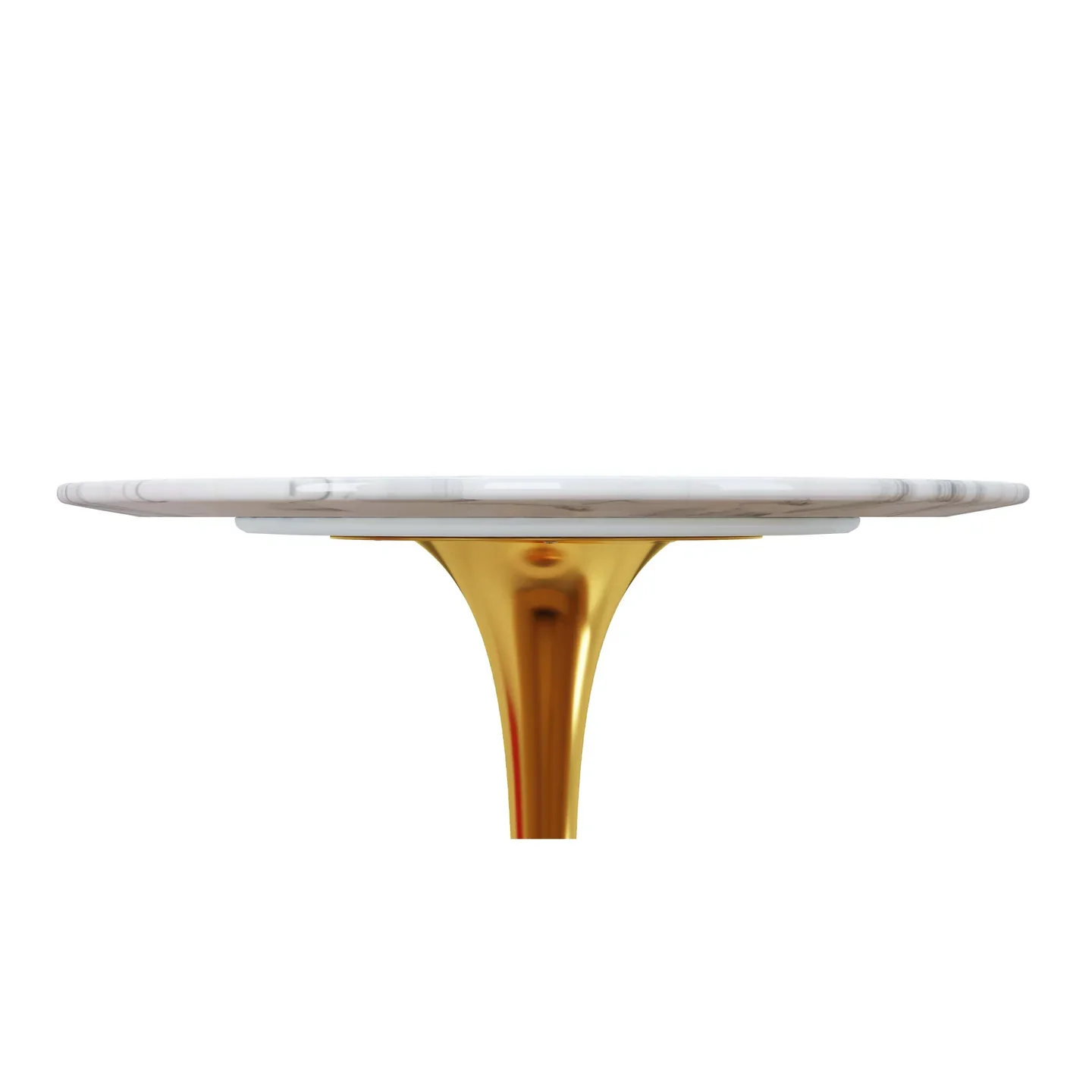 Rose 32" Round Marble Bar Gold, Table By World Modern Design - Image 3