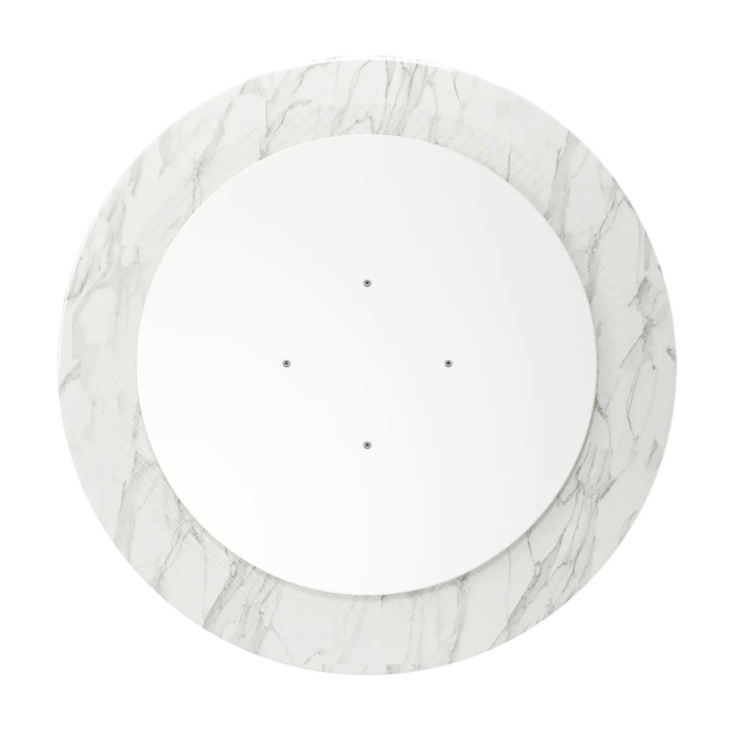 Rose 32" Round Marble Dining Table, Black Base By World Modern Design - Image 3