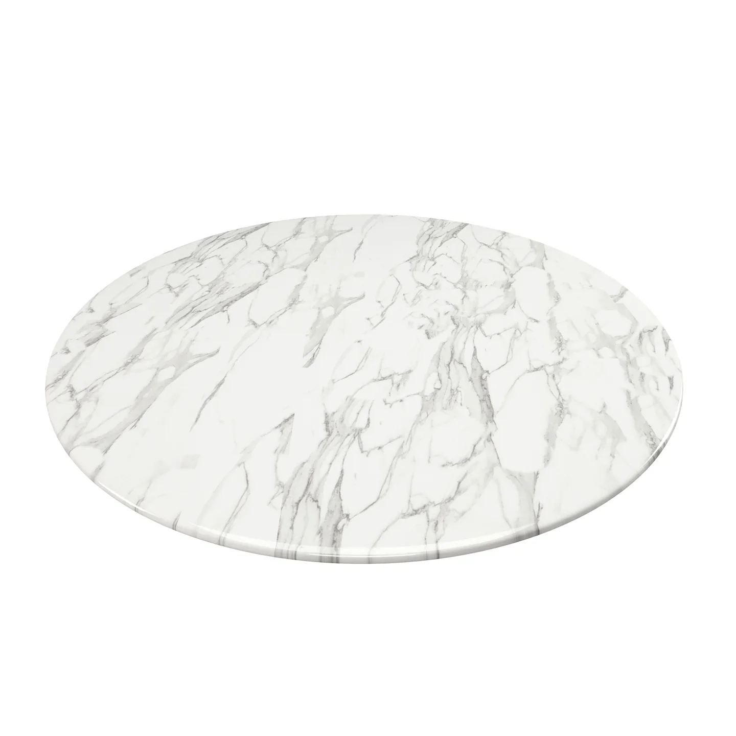 Rose 32" Round Marble Dining Table, Black Base By World Modern Design - Image 4