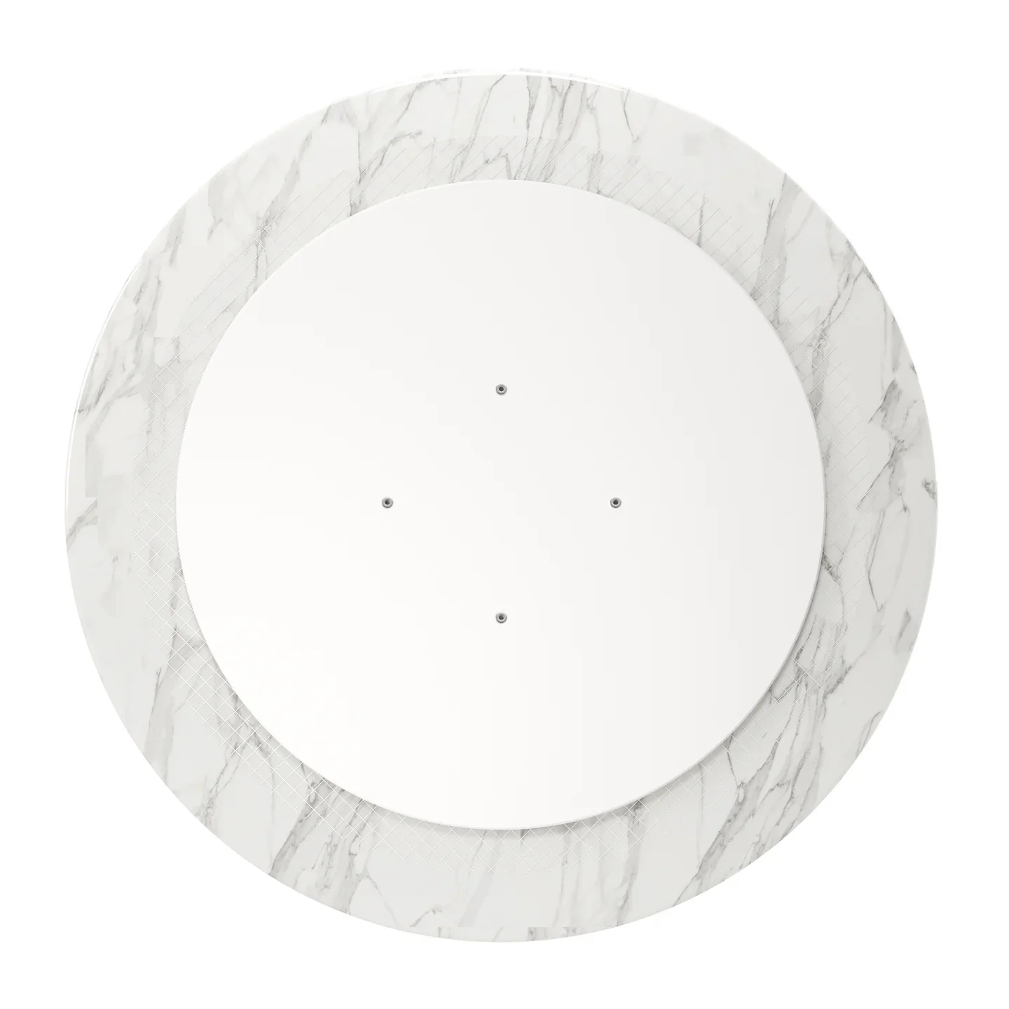 Rose 40" Round Marble Dining Table, Black Base By World Modern Design - Image 3