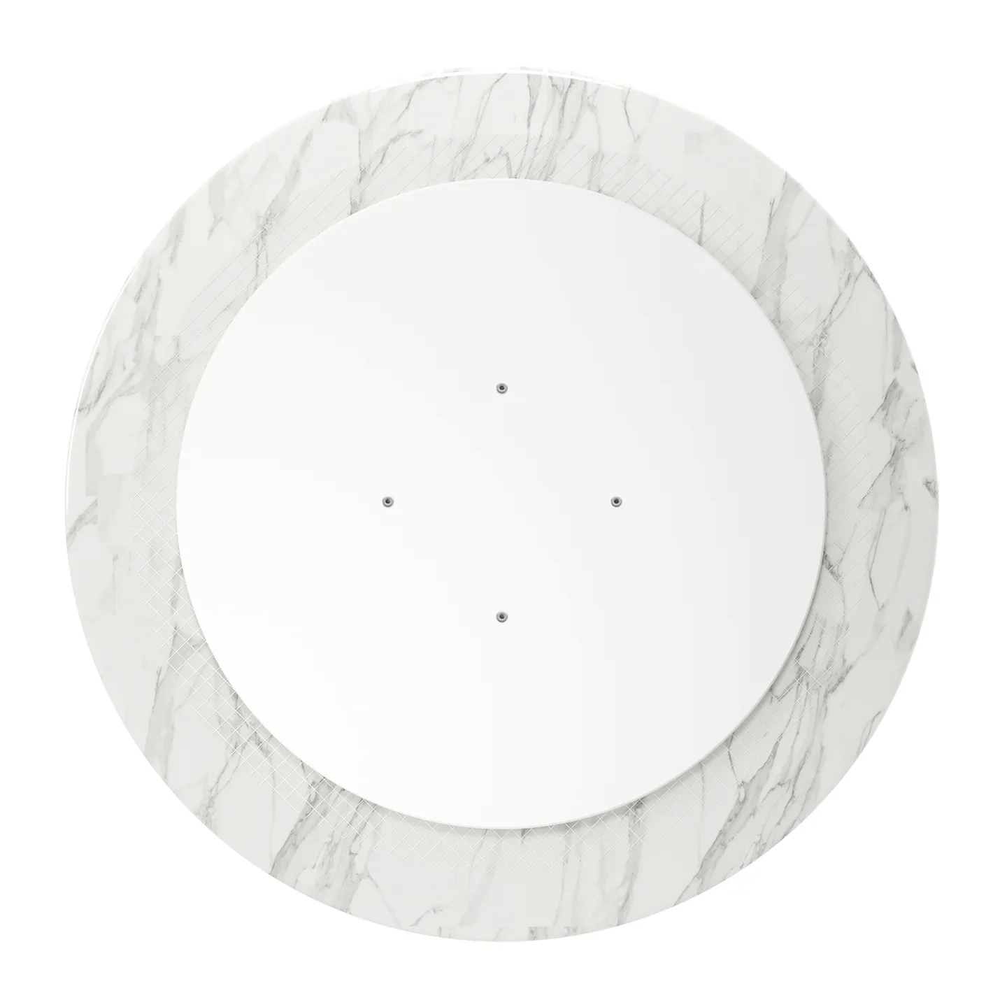 Rose 40" Round Marble Dining Table, Gray Base By World Modern Design - Image 3