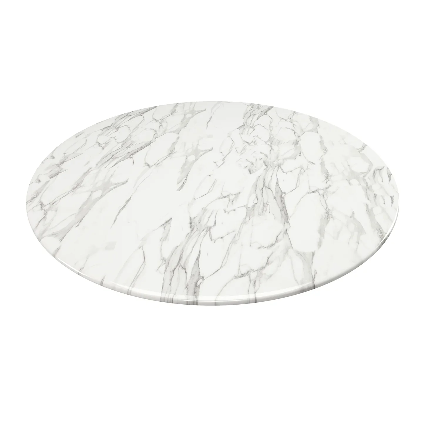 Rose 40" Round Marble Dining Table, Gray Base By World Modern Design - Image 4