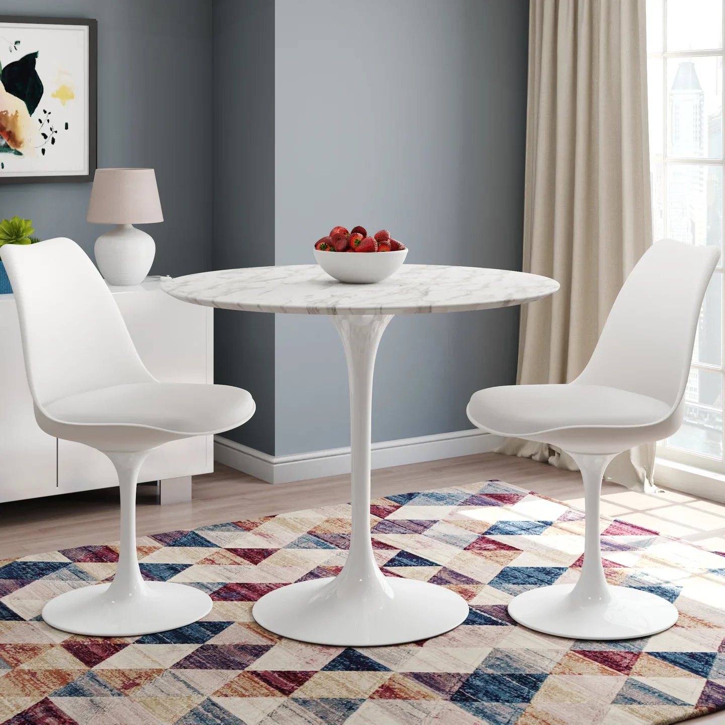 Rose Dining Chair - White By World Modern Design - Image 9
