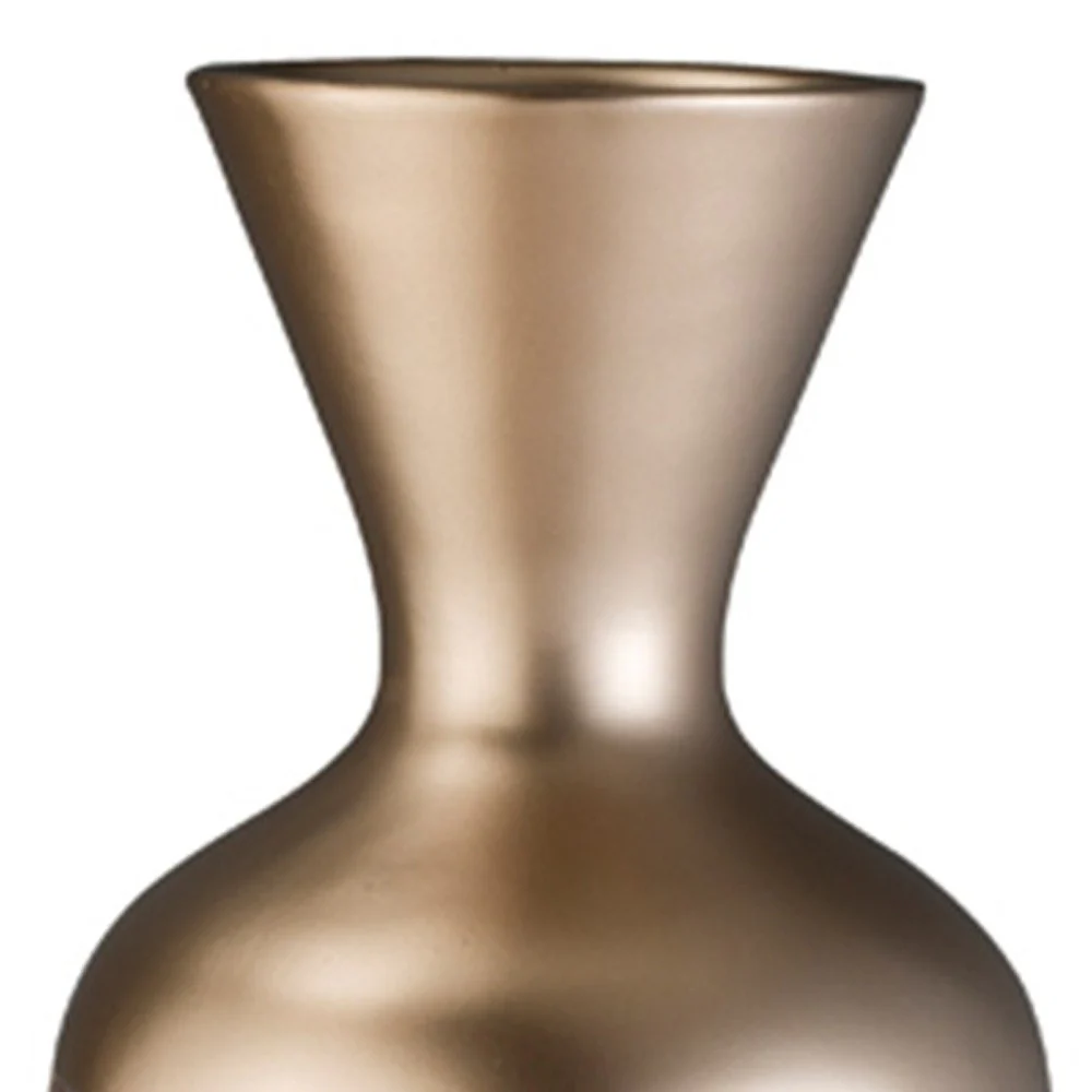 Rose Gold Geometric Cylinder Polyresin Floor Vase By Homeroots - Image 5