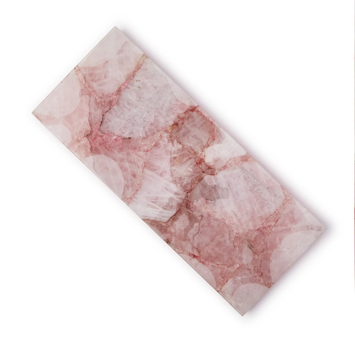 Rose Quartz Decorative Footed Tray Set Of 3 By Tozai Home - Image 2
