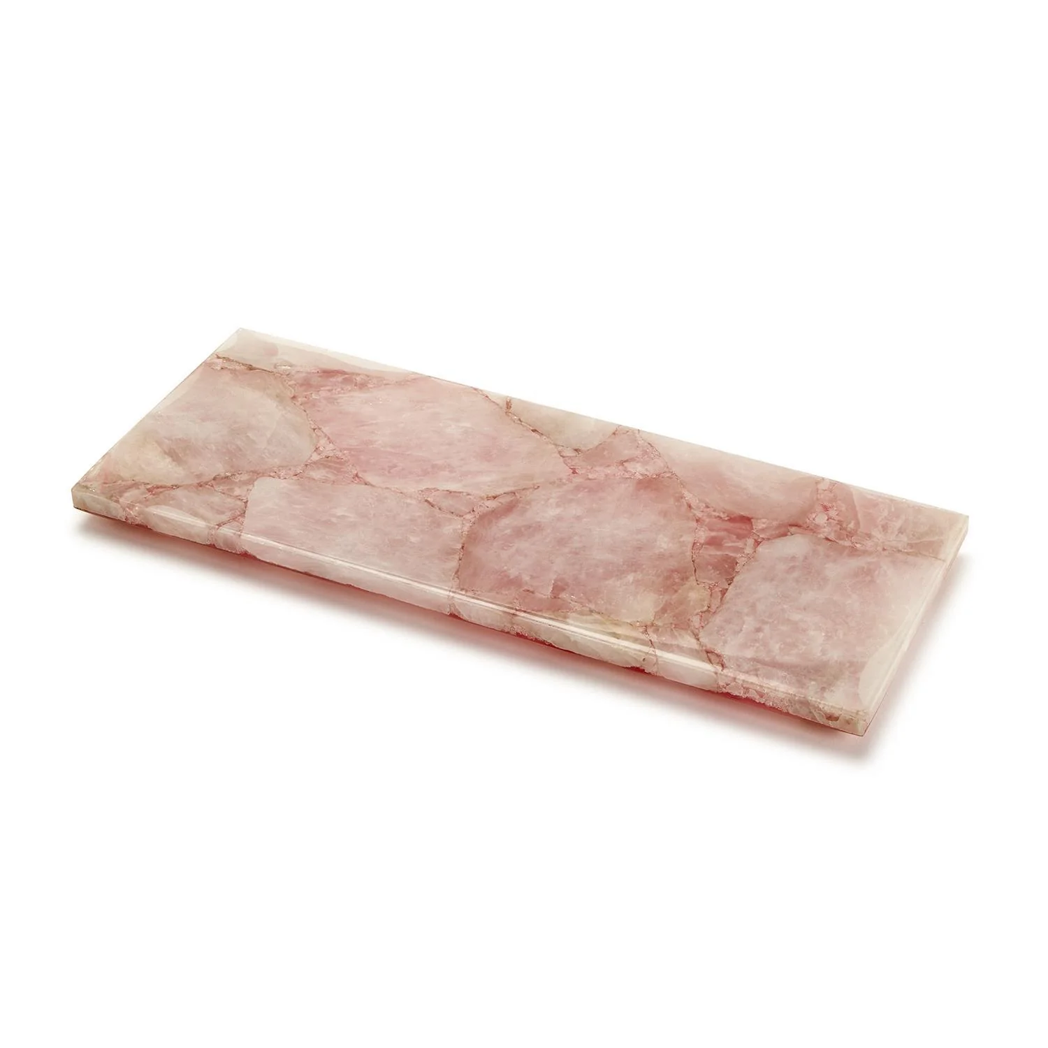 Rose Quartz Decorative Footed Tray Set Of 3 By Tozai Home - Image 4
