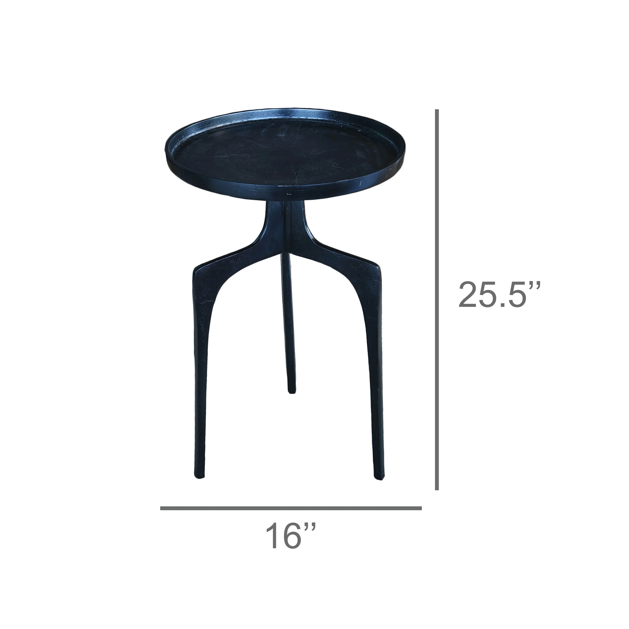 Rothko Side Table, Bronze - Bronze By HomArt - Image 4