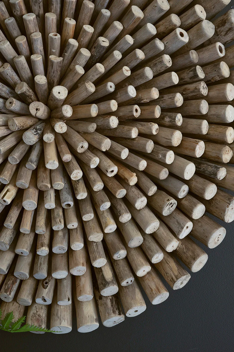 Round Driftwood Wall Art By Kalalou - Image 2