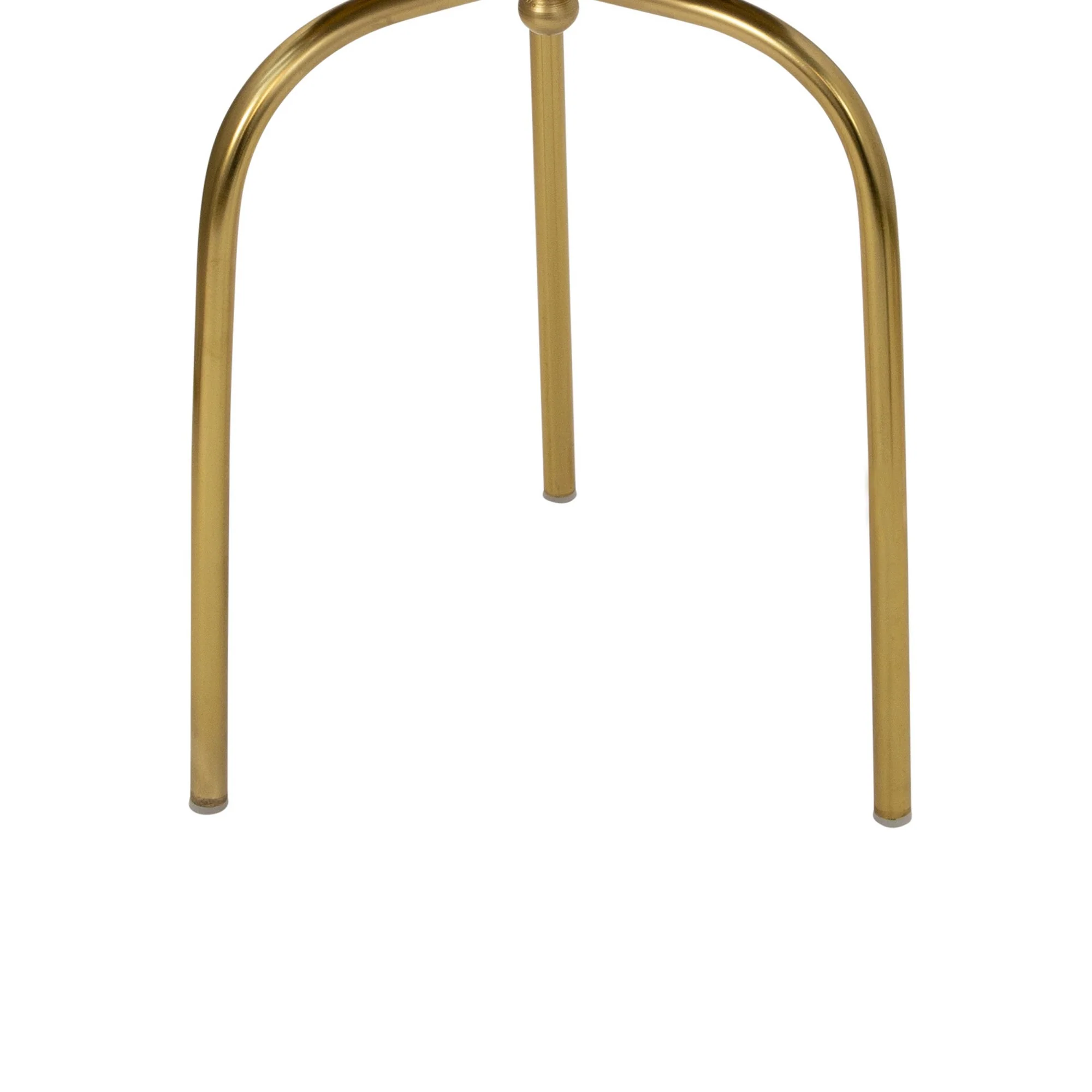 Round Metal Planter with Tripod Base, Large, Silver and Gold By Benzara - Image 5