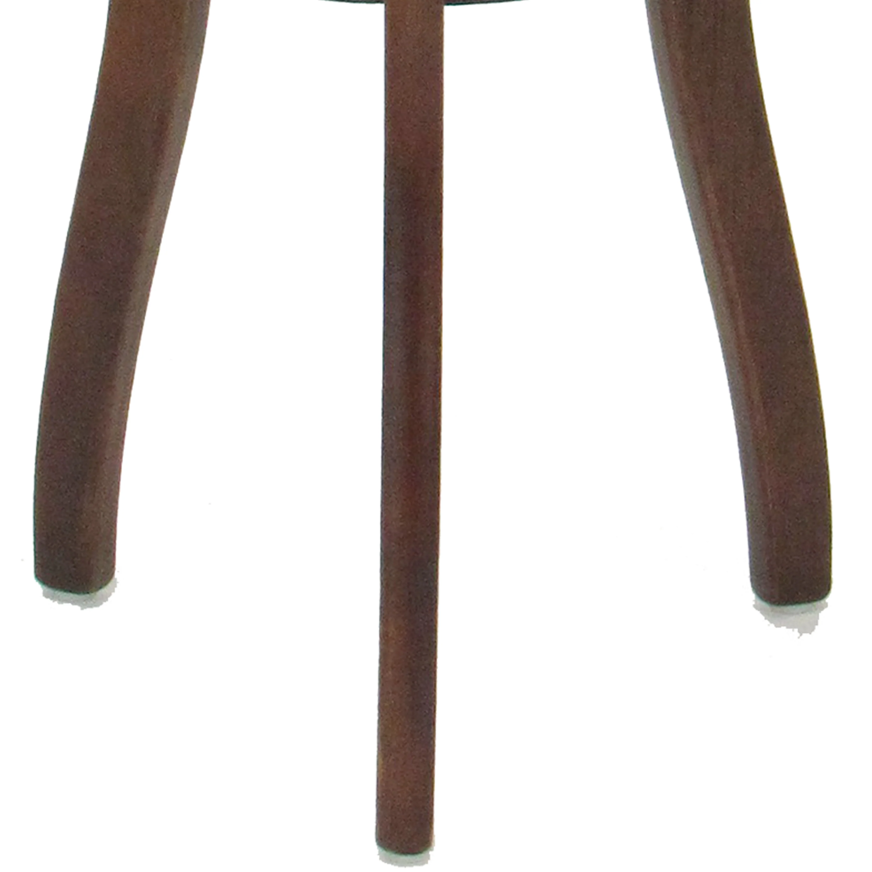 Round Pedestal Stand with Open Bottom Shelf and Flared Legs, Brown By Benzara - Image 4