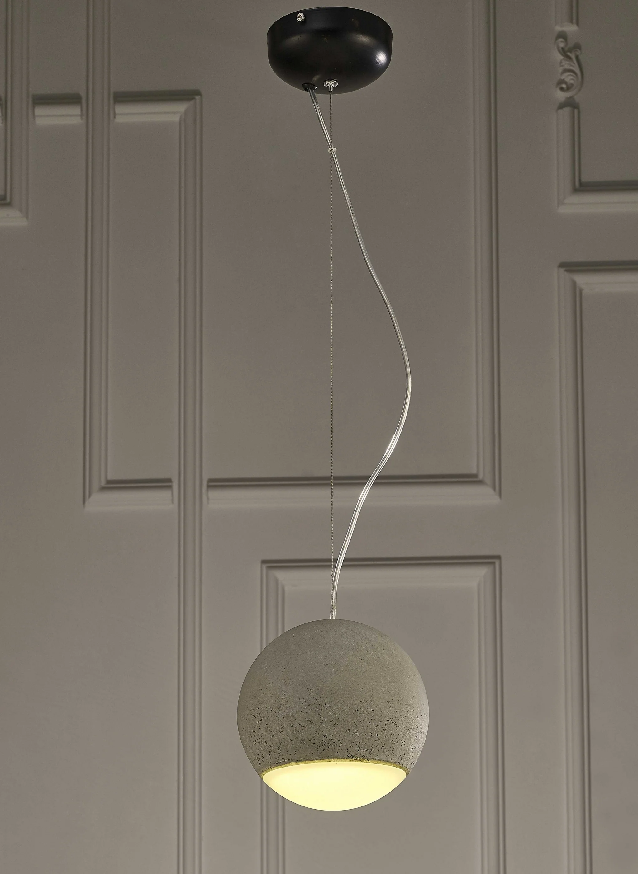 Round Silver Ceiling Pendant Lamp By Homeroots - Image 3