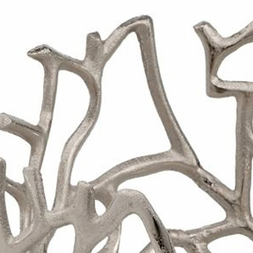 Round Silver Twigs Centerpiece Bowl By Homeroots - Image 4