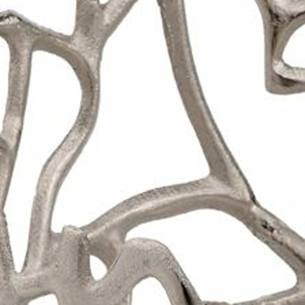Round Silver Twigs Centerpiece Bowl By Homeroots - Image 5