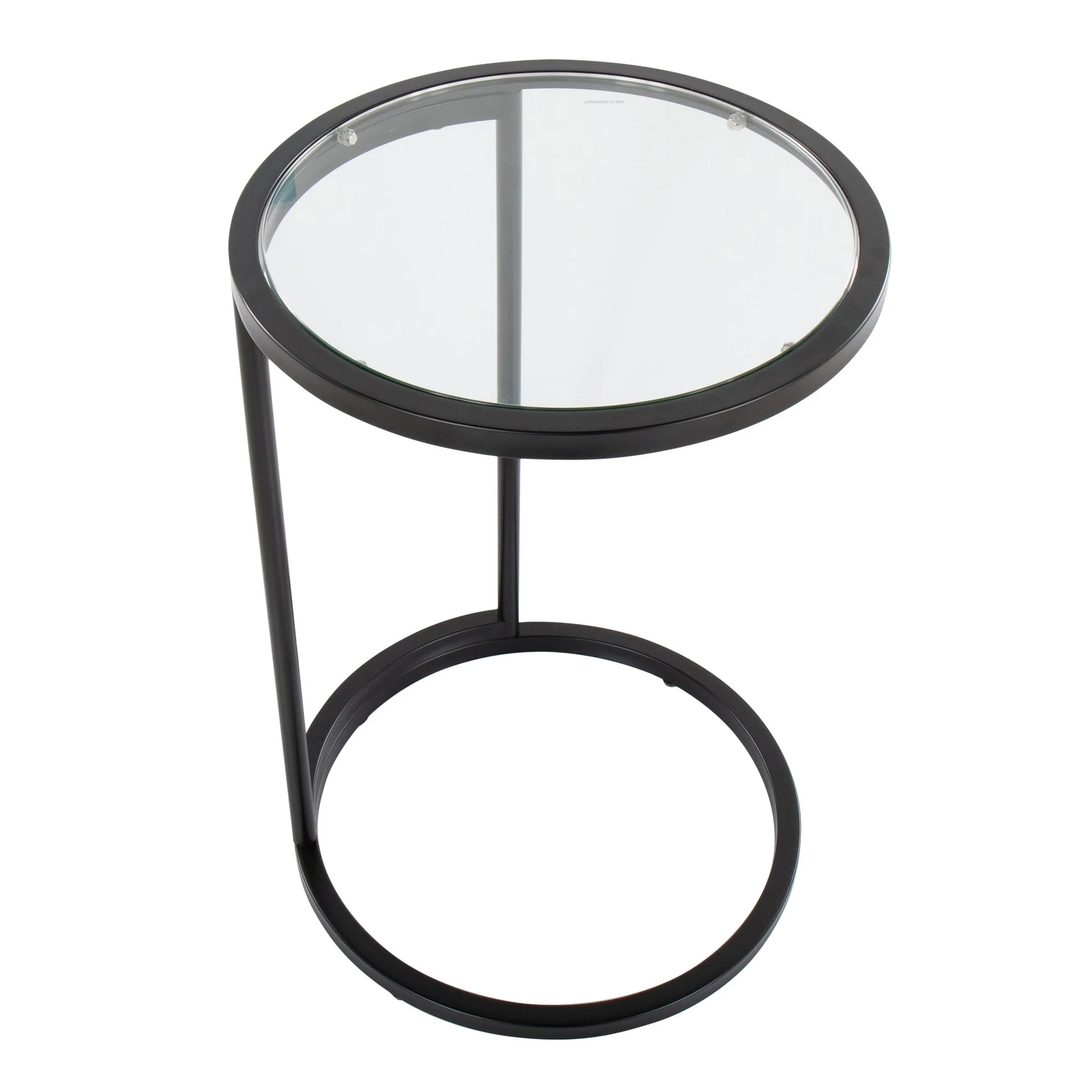 Round Zenn End Table Transparent By LumiSource - Image 11
