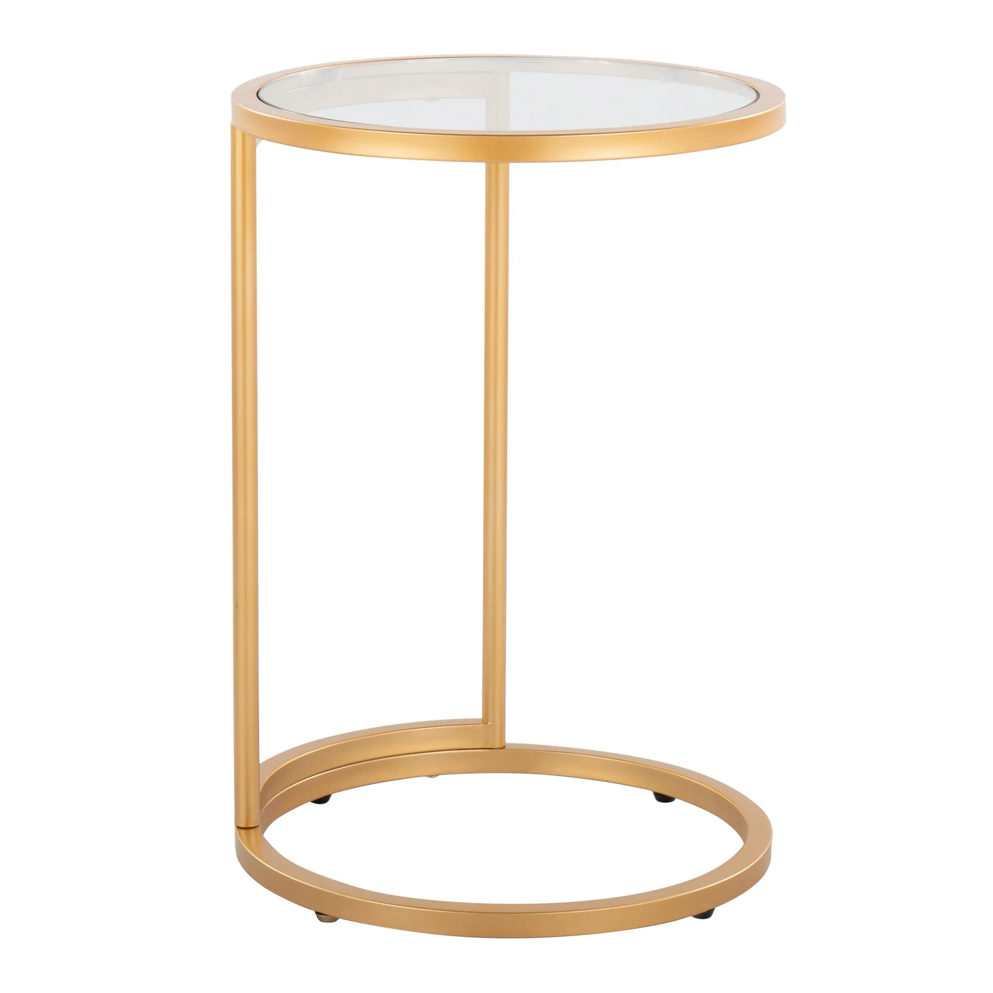 Round Zenn End Table Transparent By LumiSource - Image 2