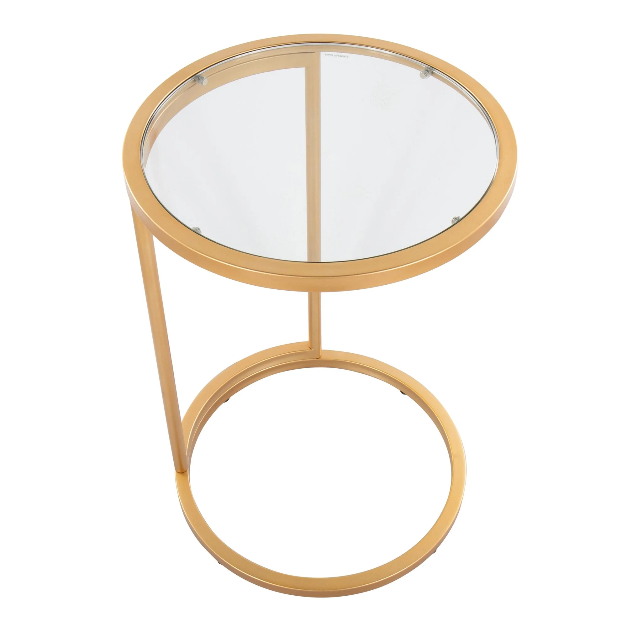 Round Zenn End Table Transparent By LumiSource - Image 3