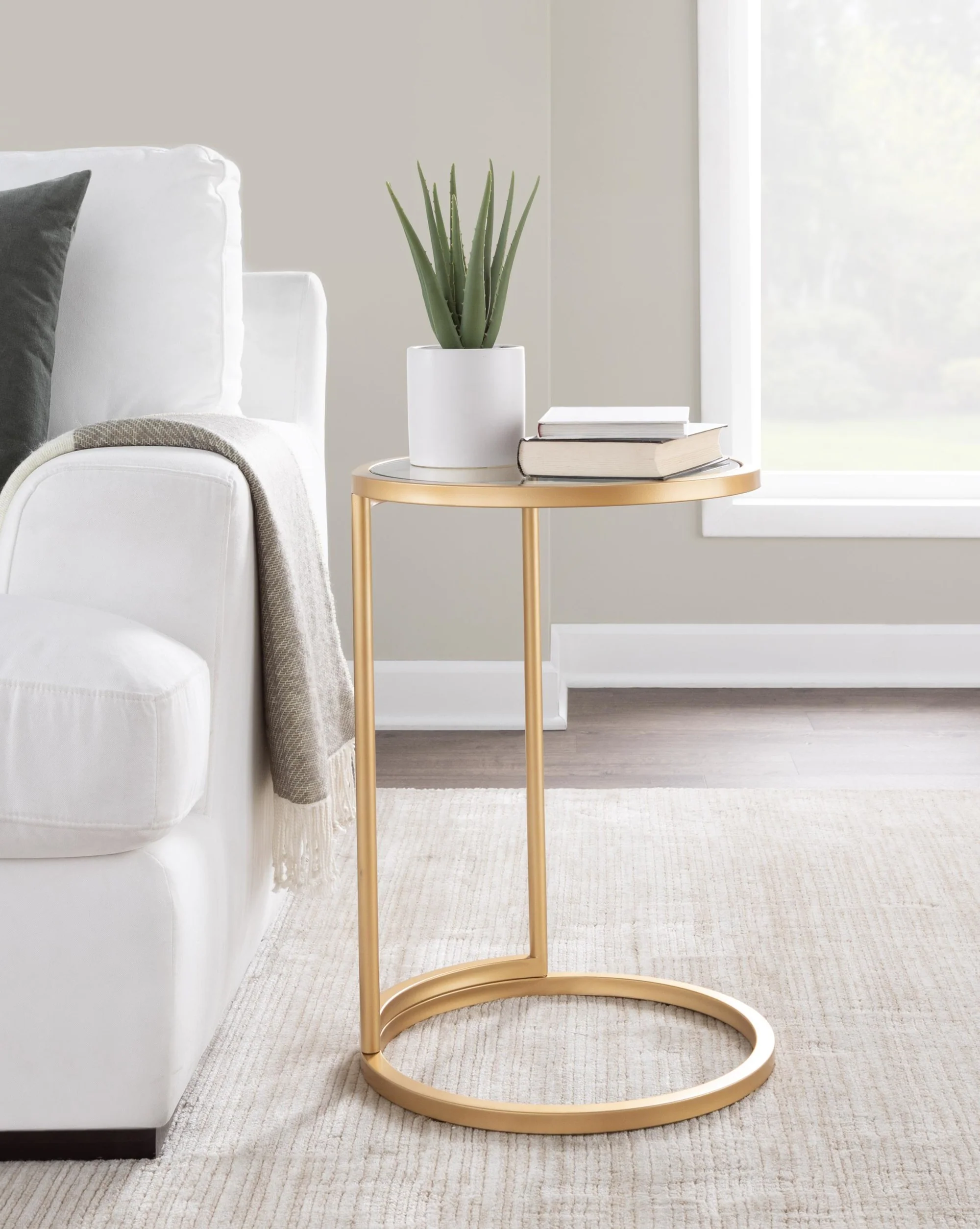 Round Zenn End Table Transparent By LumiSource - Image 5