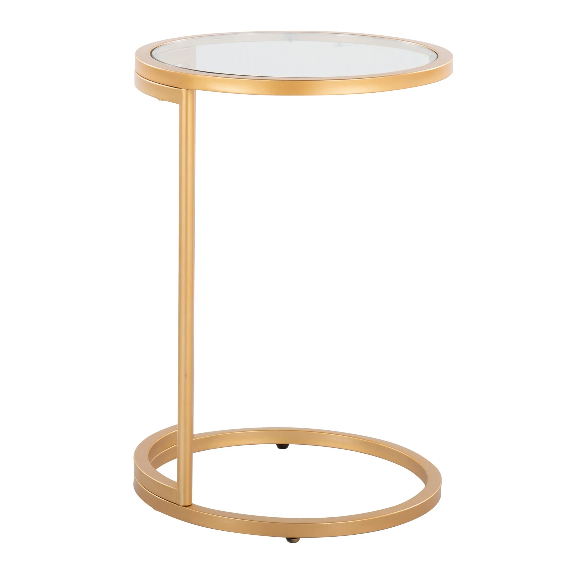 Round Zenn End Table Transparent By LumiSource - Image 6