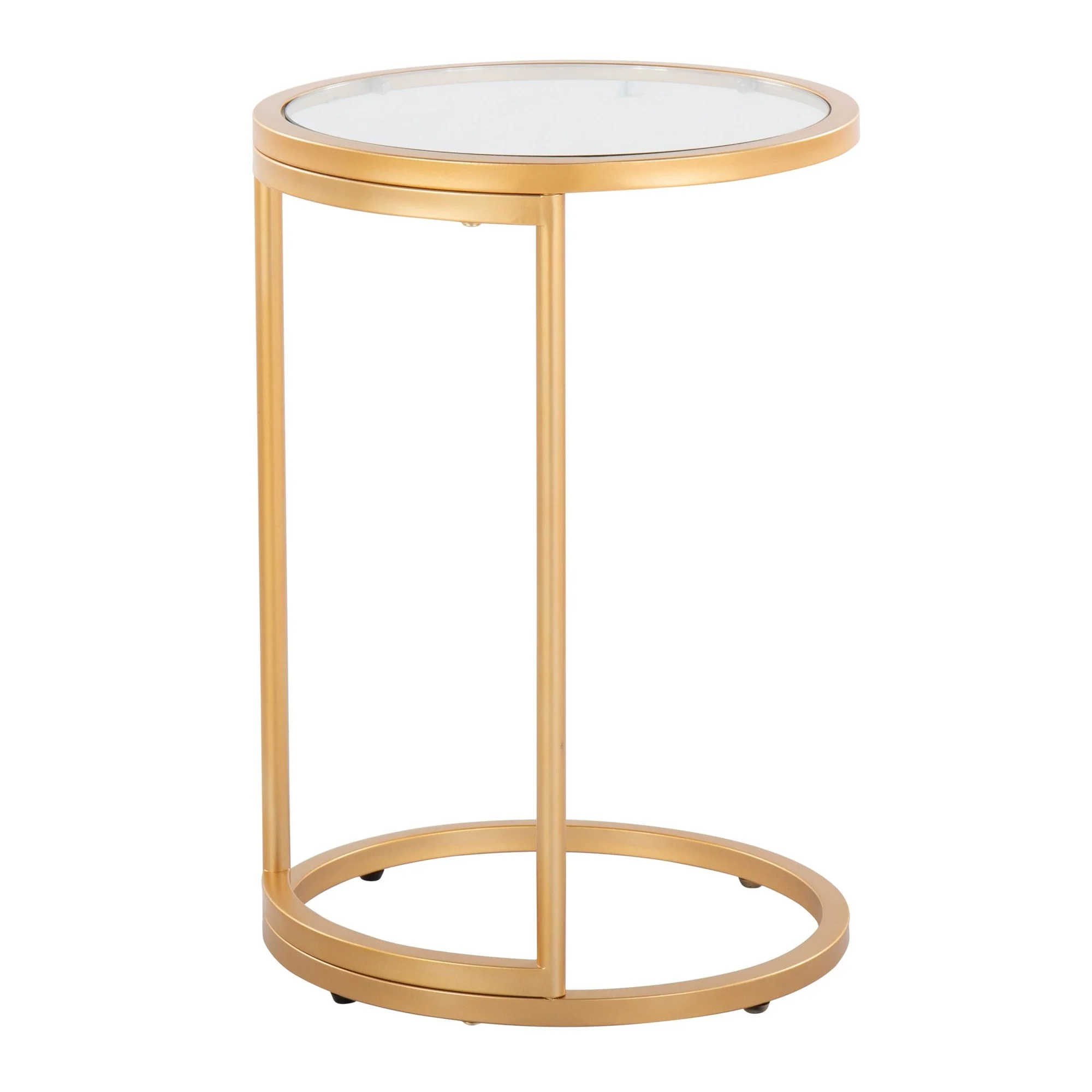 Round Zenn End Table Transparent By LumiSource - Image 7