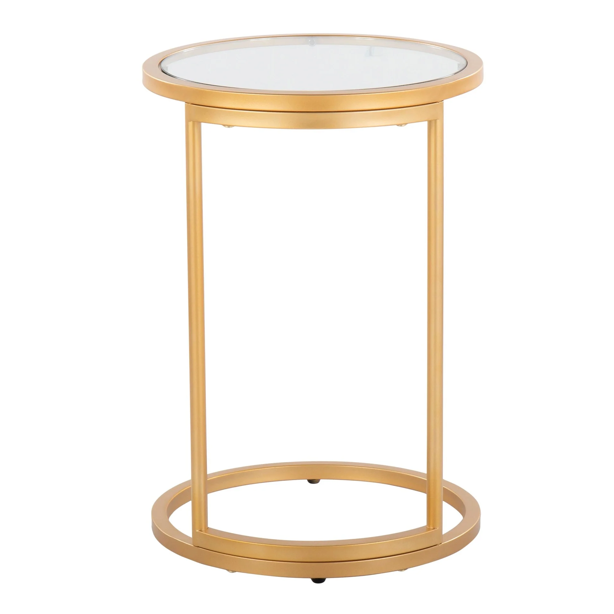 Round Zenn End Table Transparent By LumiSource - Image 8