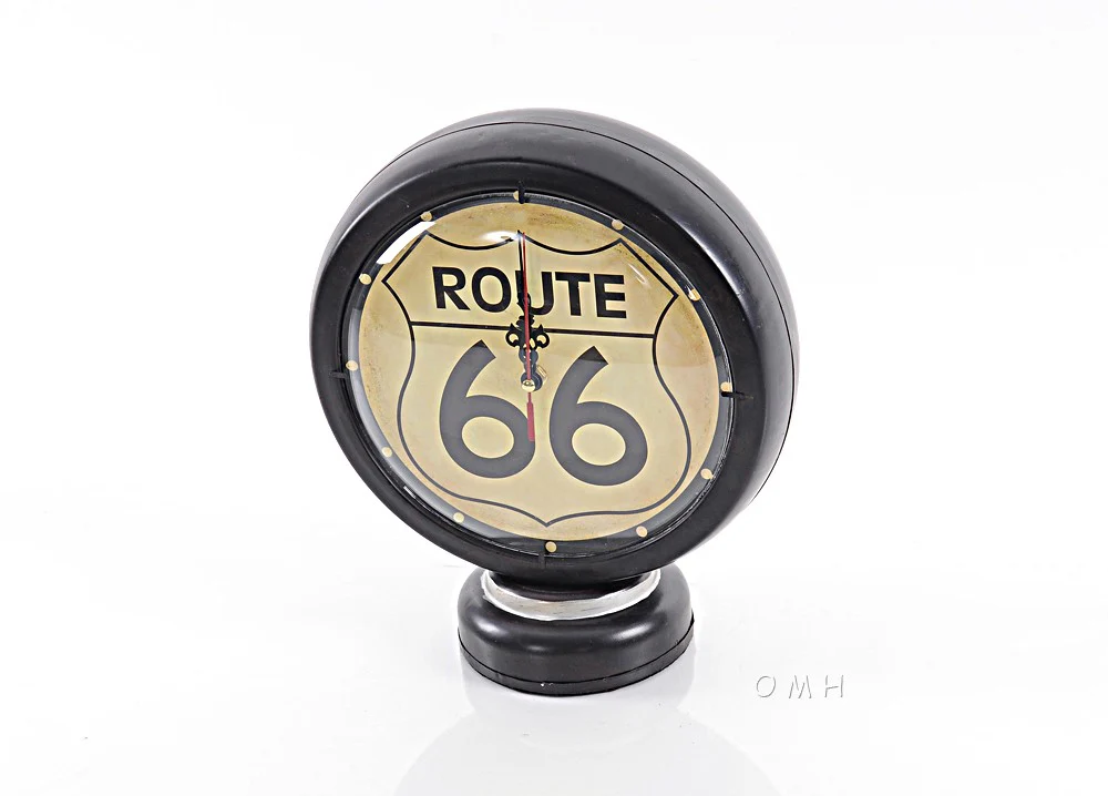 Route 66 Clock By Homeroots - Image 2