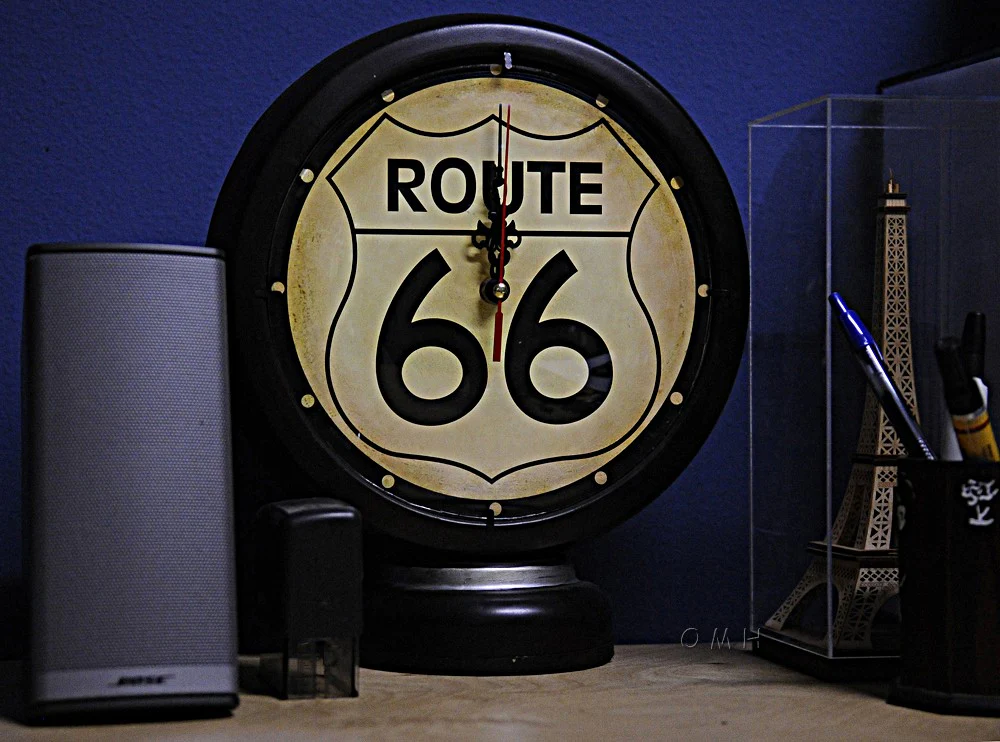 Route 66 Clock By Homeroots - Image 5