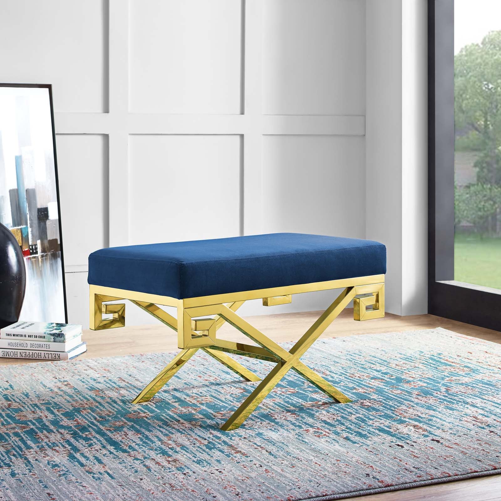 Rove Velvet Performance Velvet Bench By Modway - EEI-2879 - Image 17