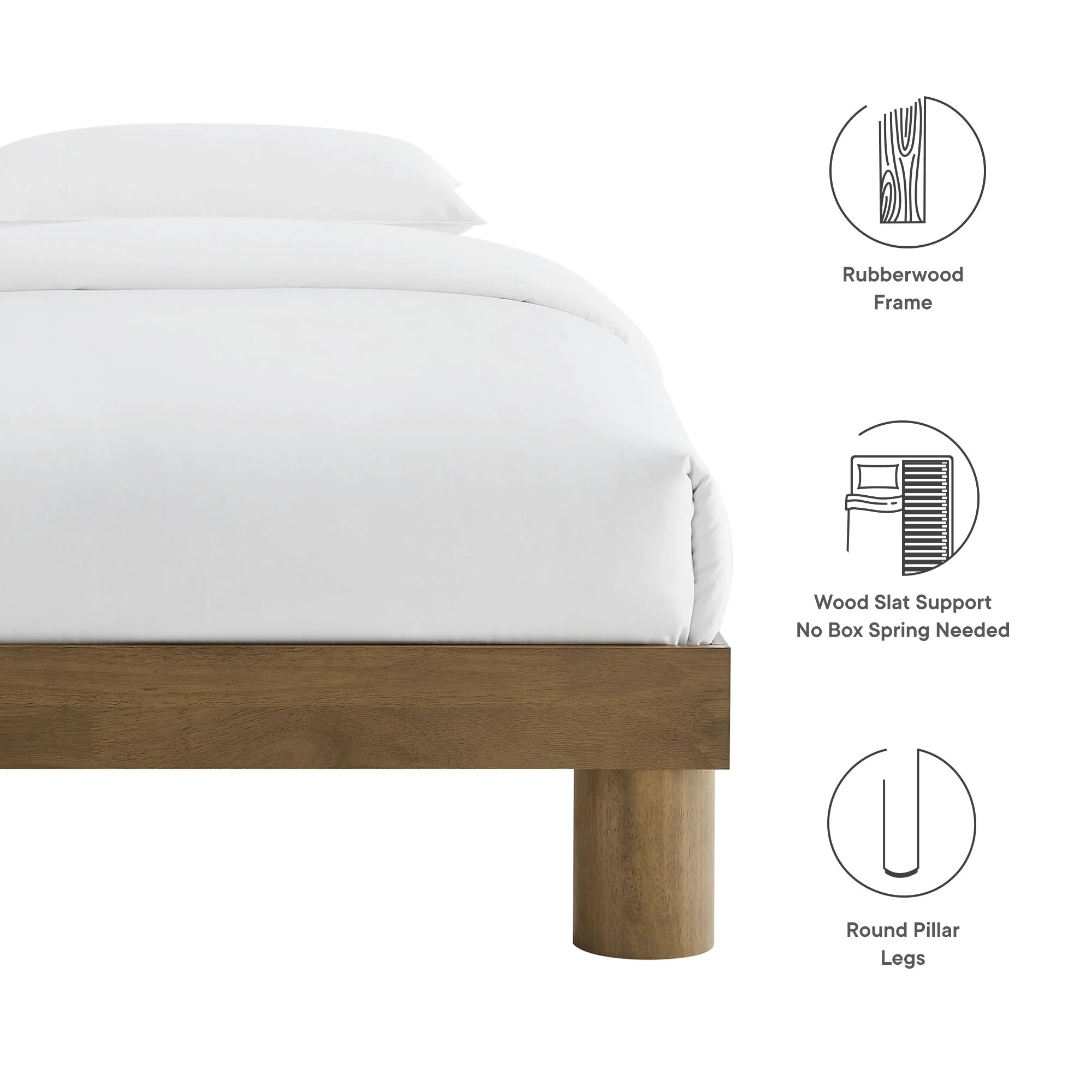 Runa Wood Twin Platform Bed by Modway - Image 8