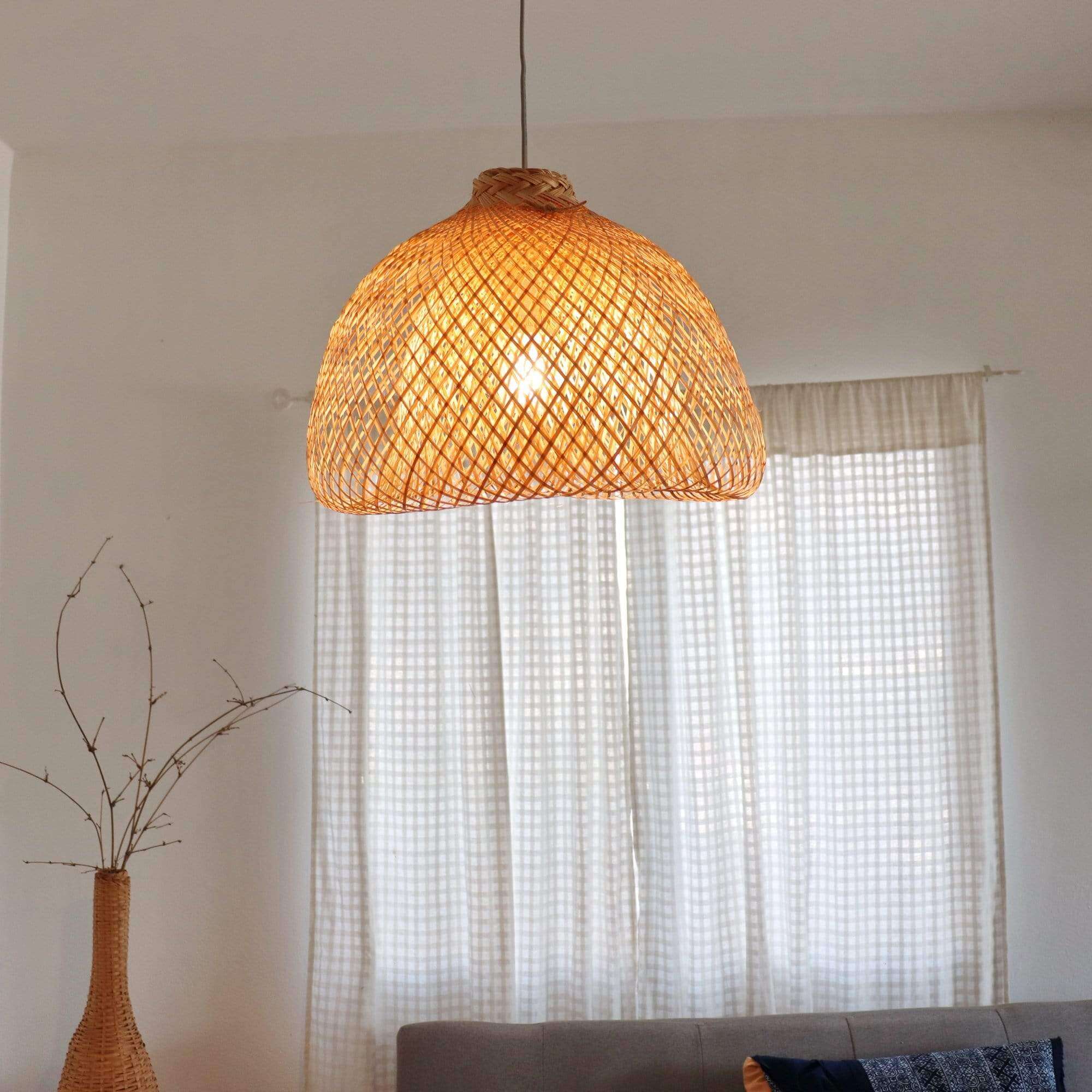 Rungsan - Bamboo Pendant Light Shade By Thaihome - Image 7