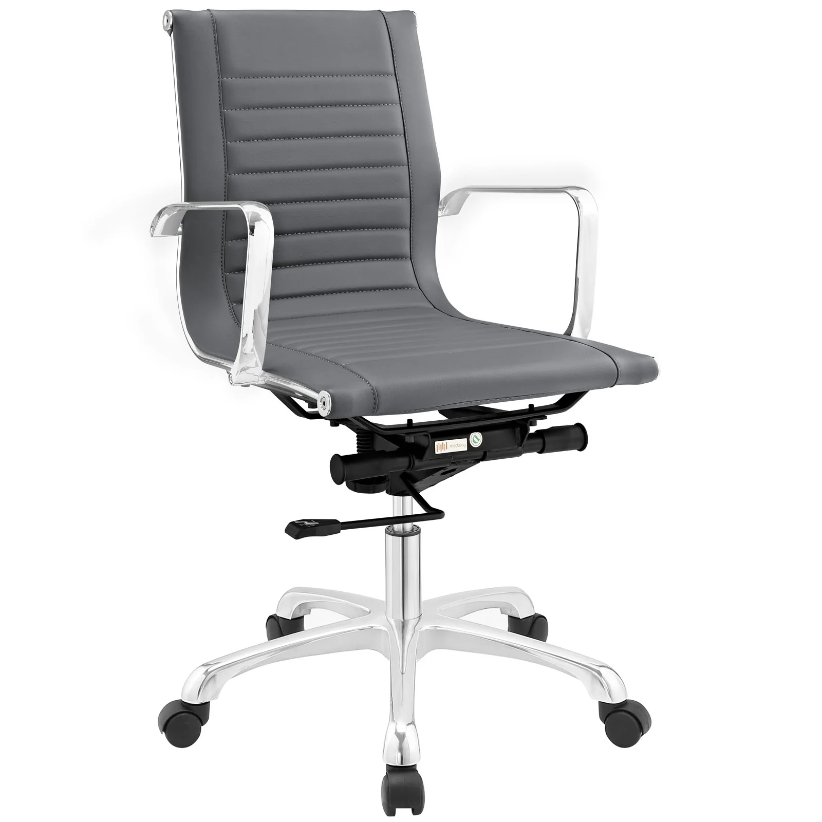Runway Mid Back Upholstered Vinyl Office Chair By Modway - EEI-1527 - Image 2