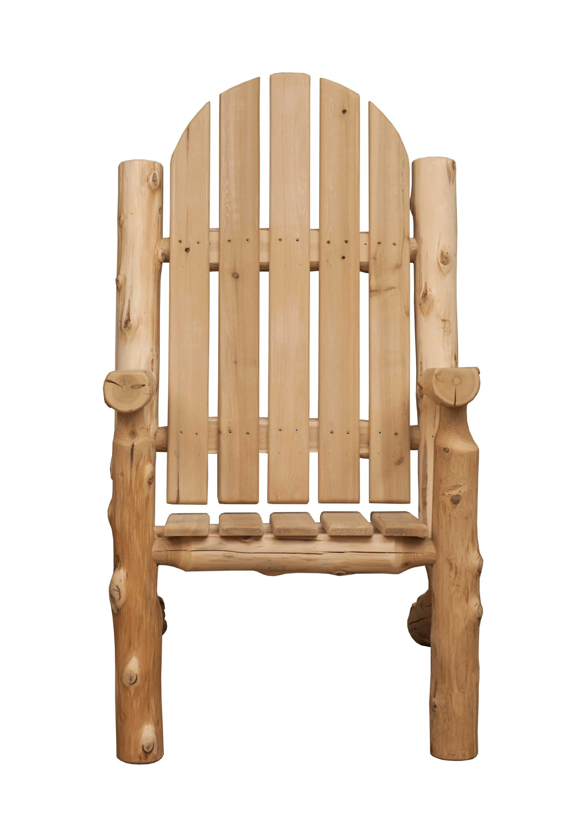 Rustic and Natural Cedar Adirondack Chair By Homeroots - Image 2