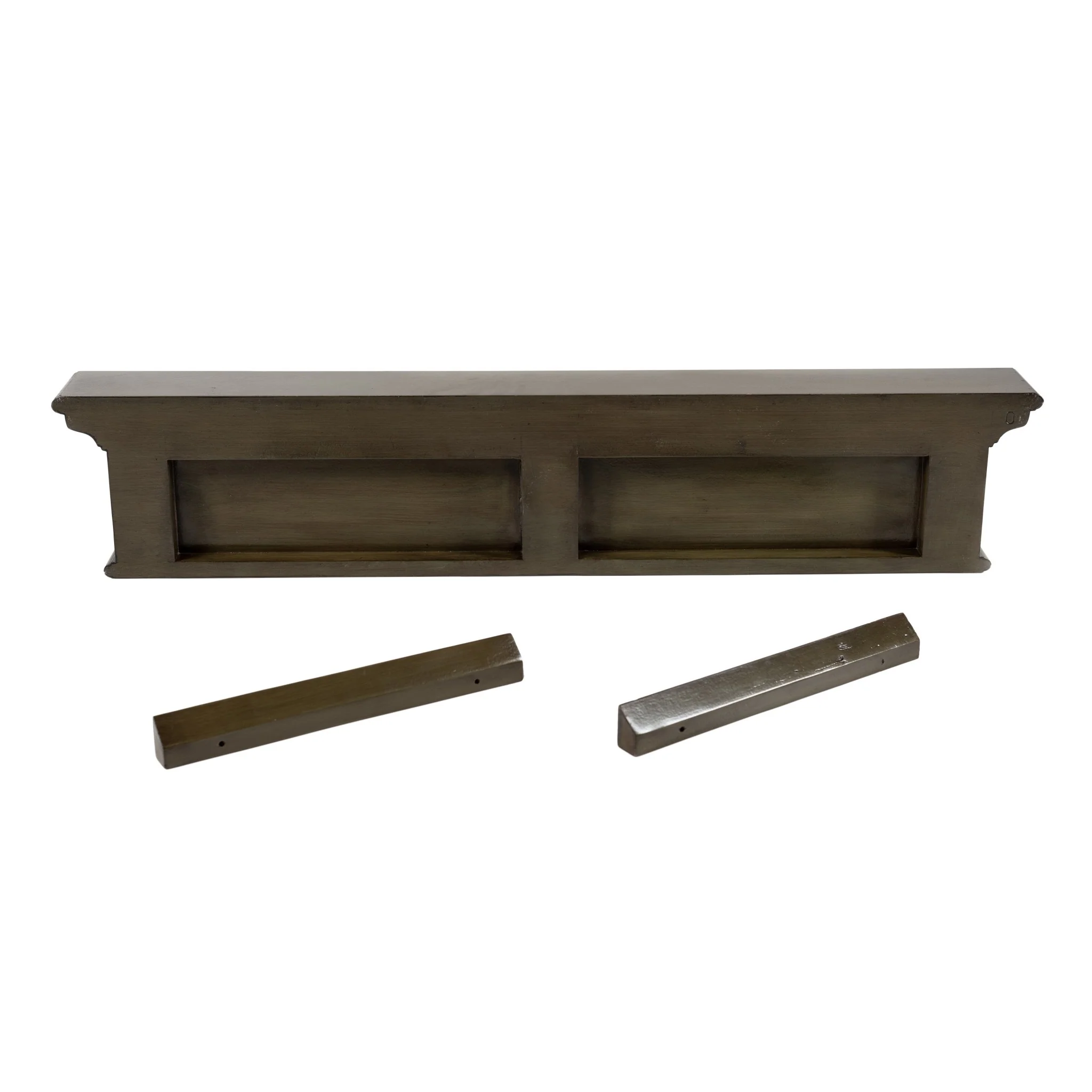 Rustic Antiqued Green Six Hook Hanging Coat Rack By Homeroots - Image 5