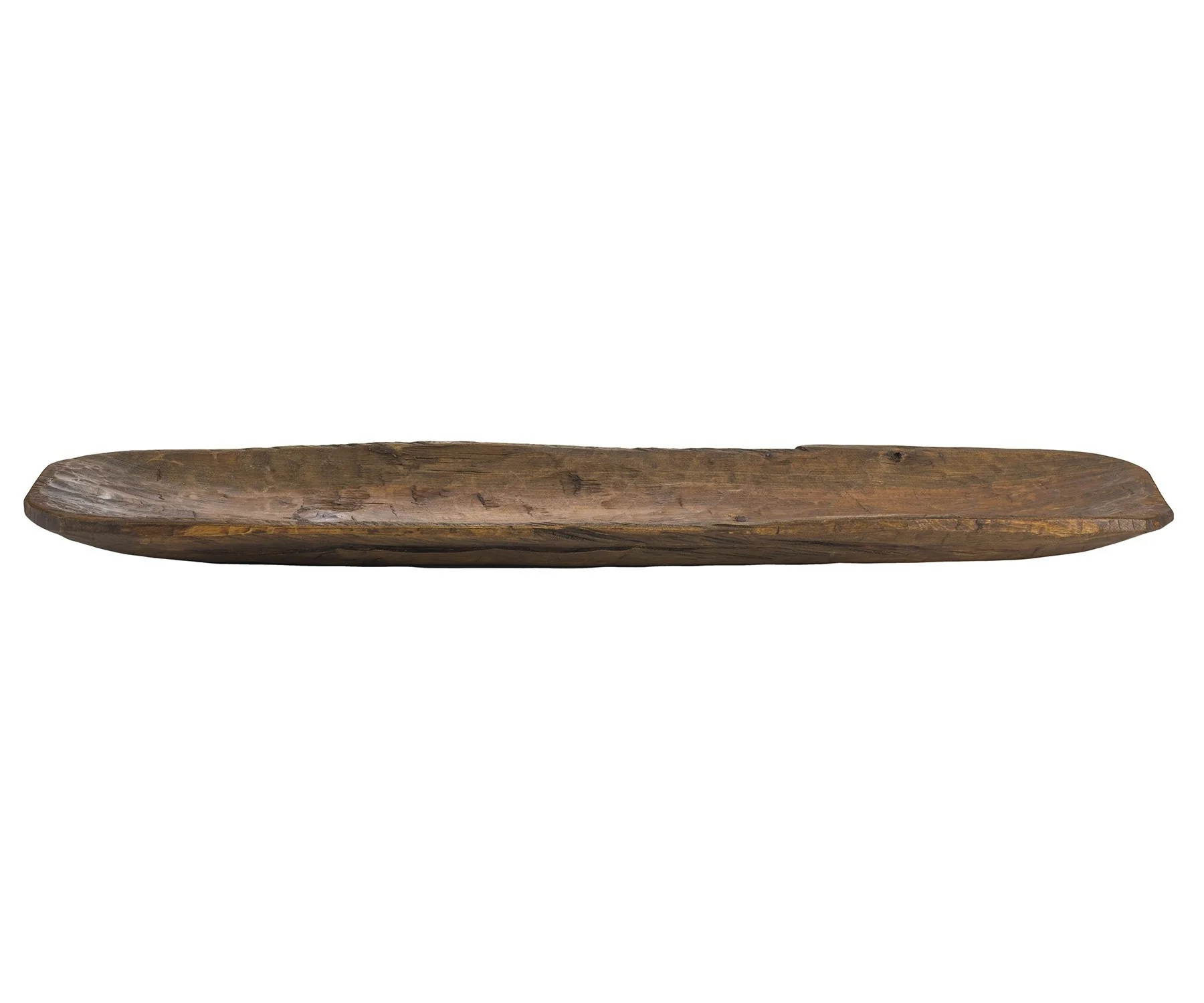 Rustic Brown And Natural Handcarved Wide Oval Centerpiece Bowl By Homeroots - Image 3