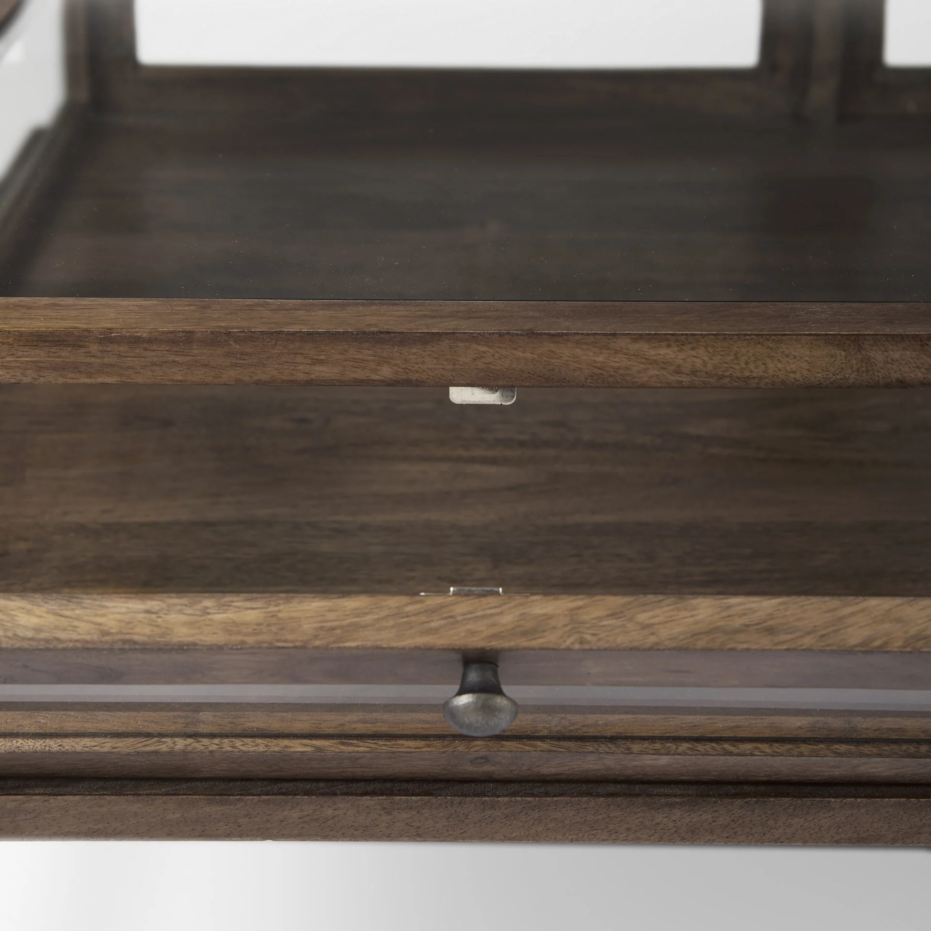 Rustic Dark Brown Brown Shadowbox Coffee Table By Homeroots - Image 8