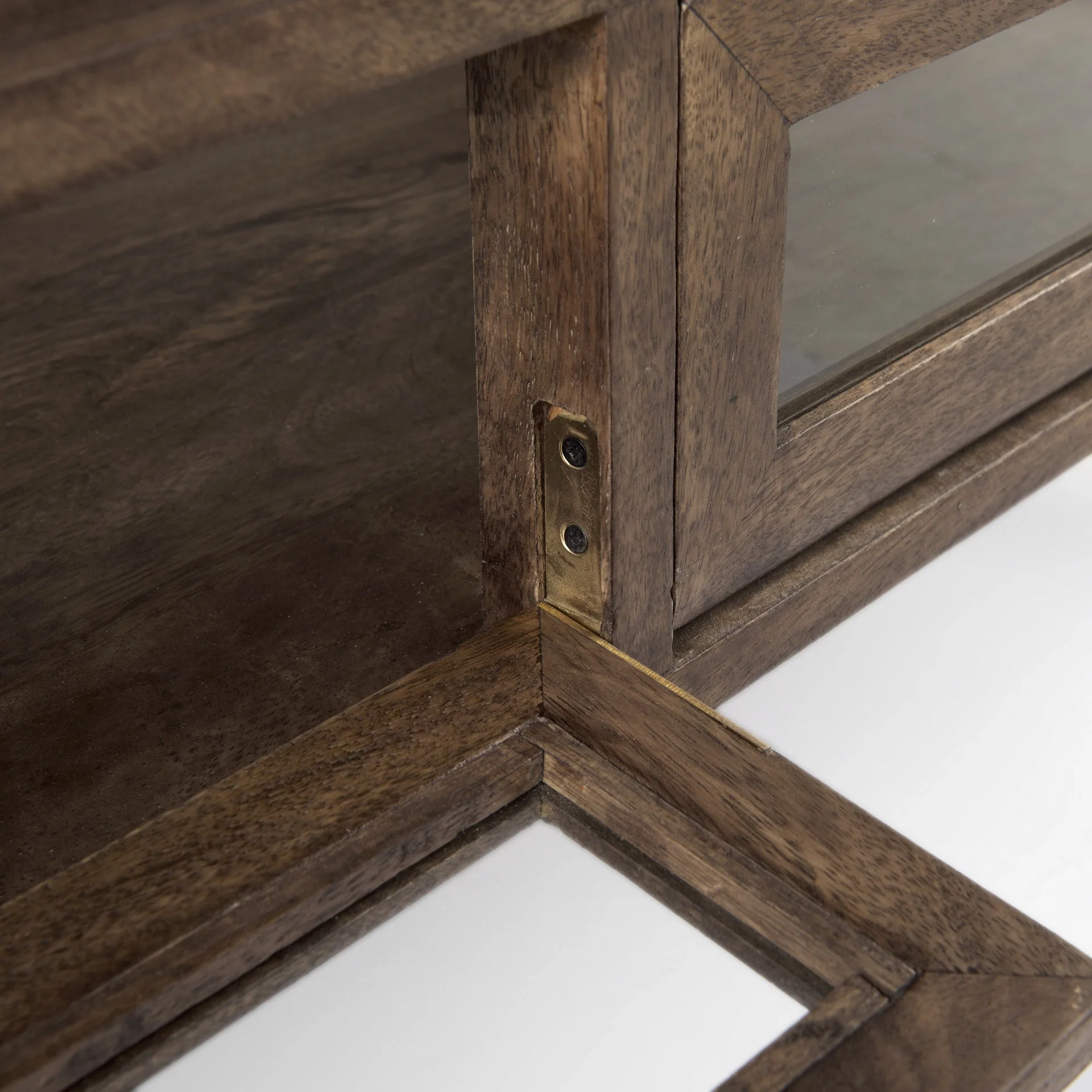 Rustic Dark Brown Brown Shadowbox Coffee Table By Homeroots - Image 9