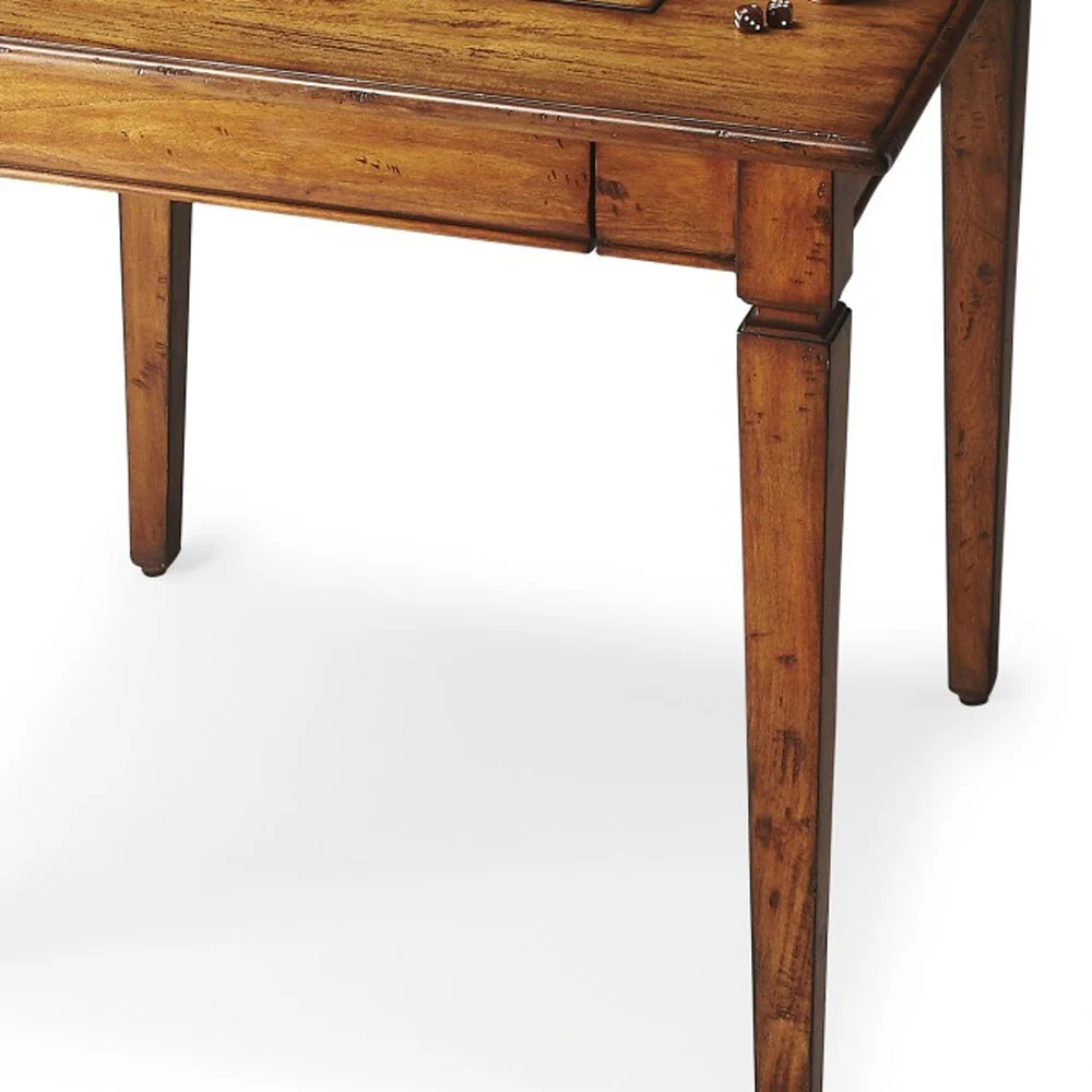 Rustic Game Table By Homeroots - Image 5