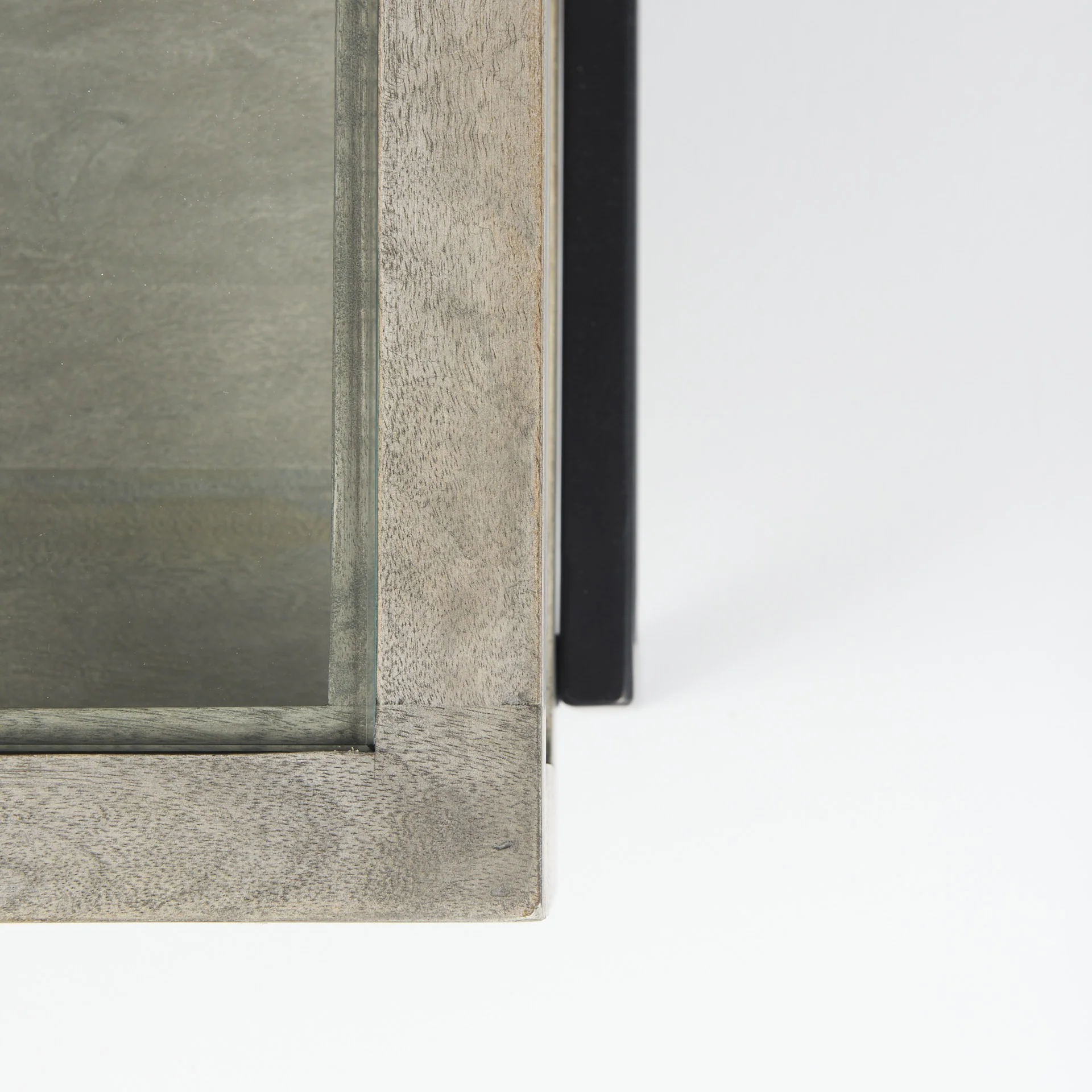 Rustic Gray Brown Shadowbox Coffee Table By Homeroots - Image 8