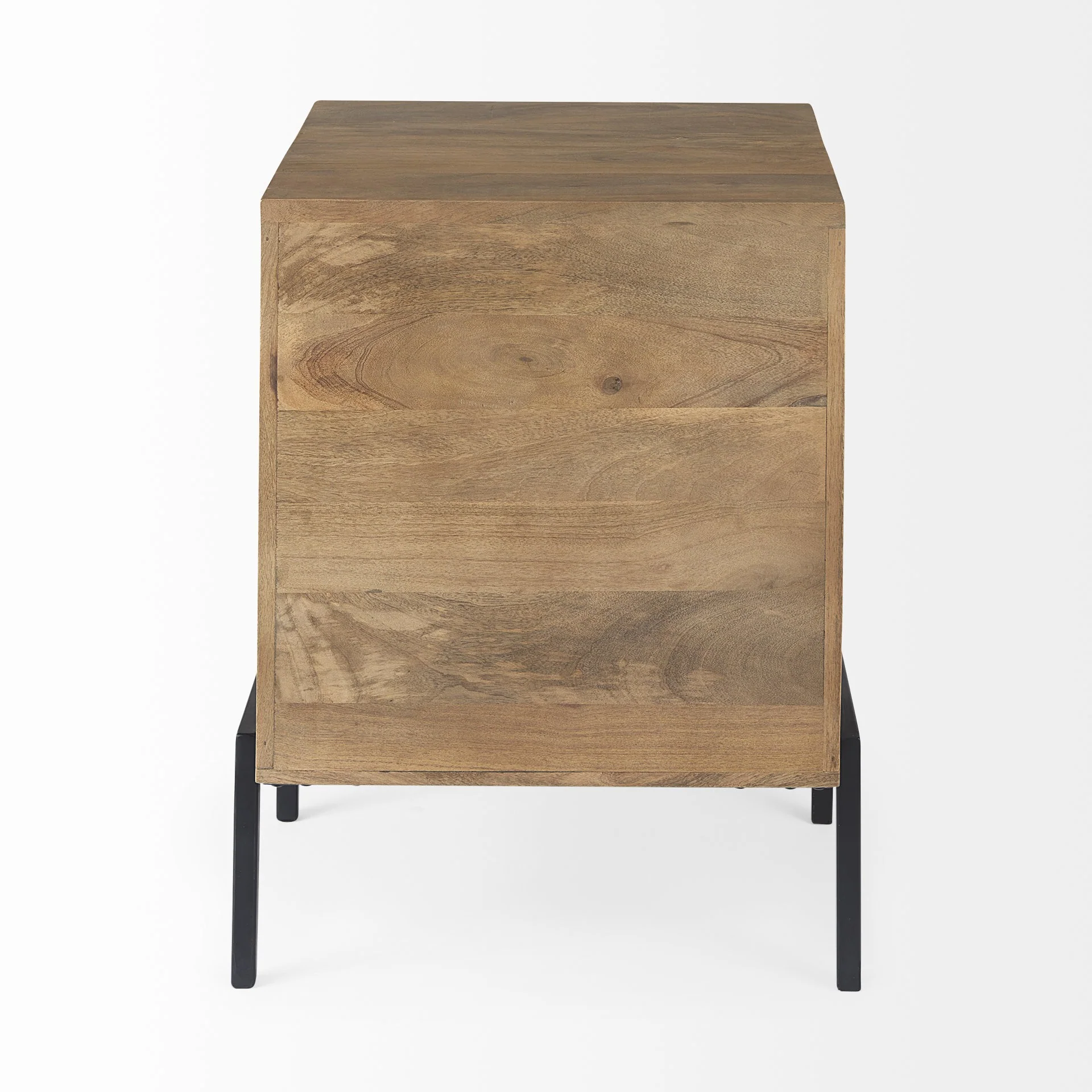 Rustic Honey Brown and Black Shadowbox Cabinet By Homeroots - Image 6