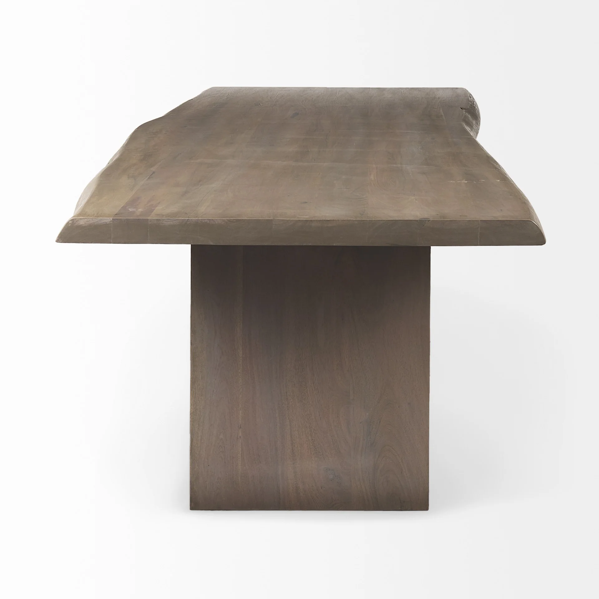 Rustic Live Edge Natural Wood Dining Table By Homeroots - Image 3