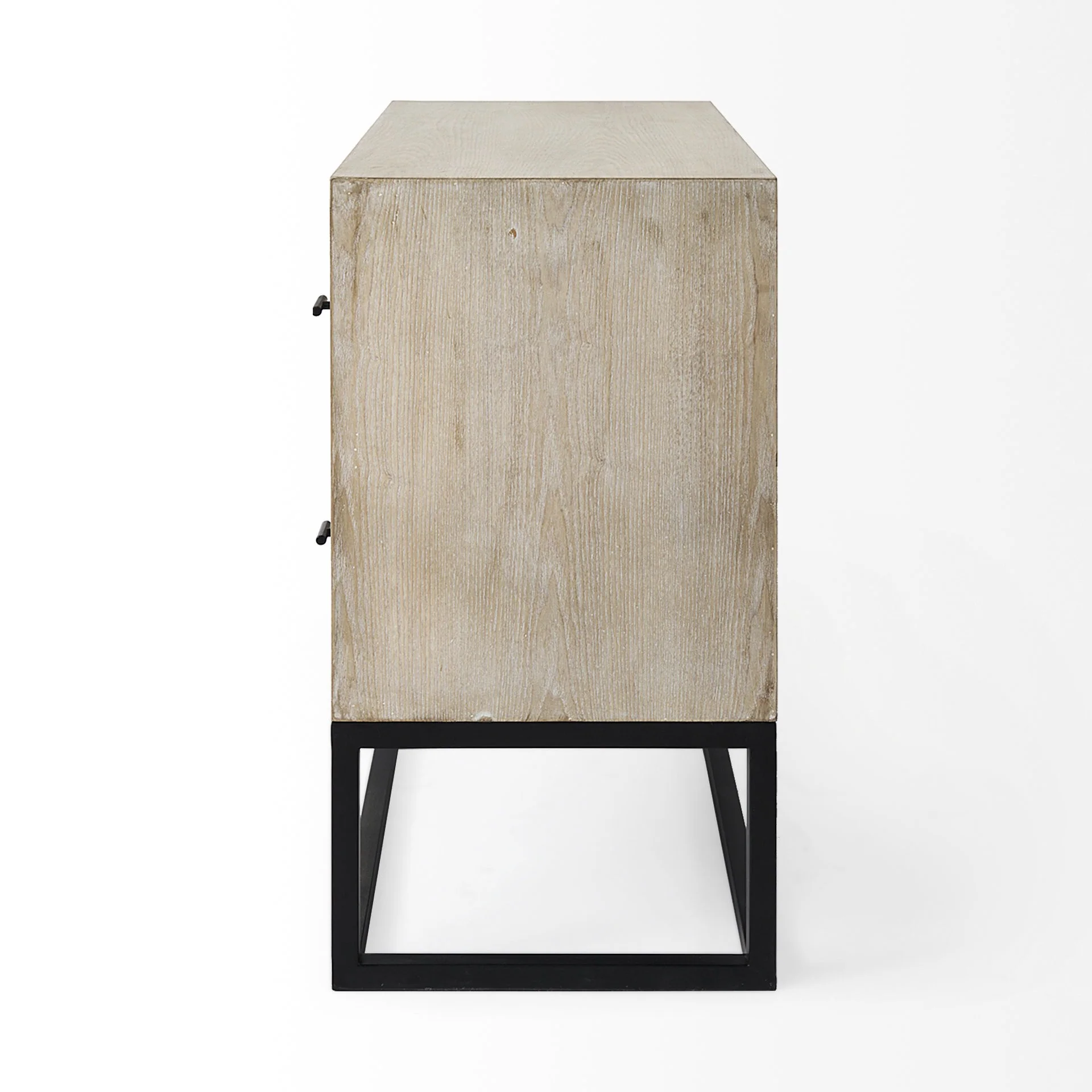 Rustic Modern Light Wash Two Drawer Chest By Homeroots - Image 3