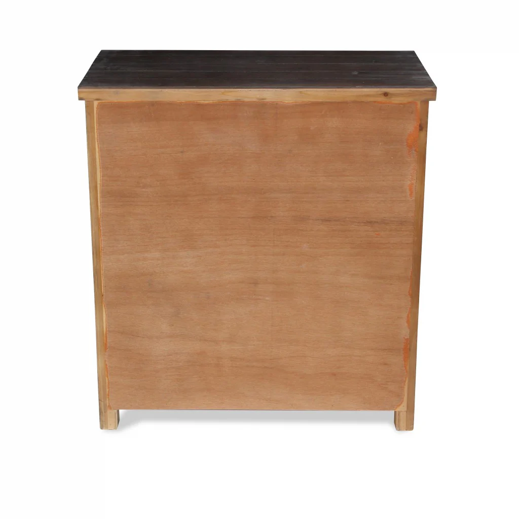 Rustic Natural Accent Storage Cabinet By Homeroots - Image 4