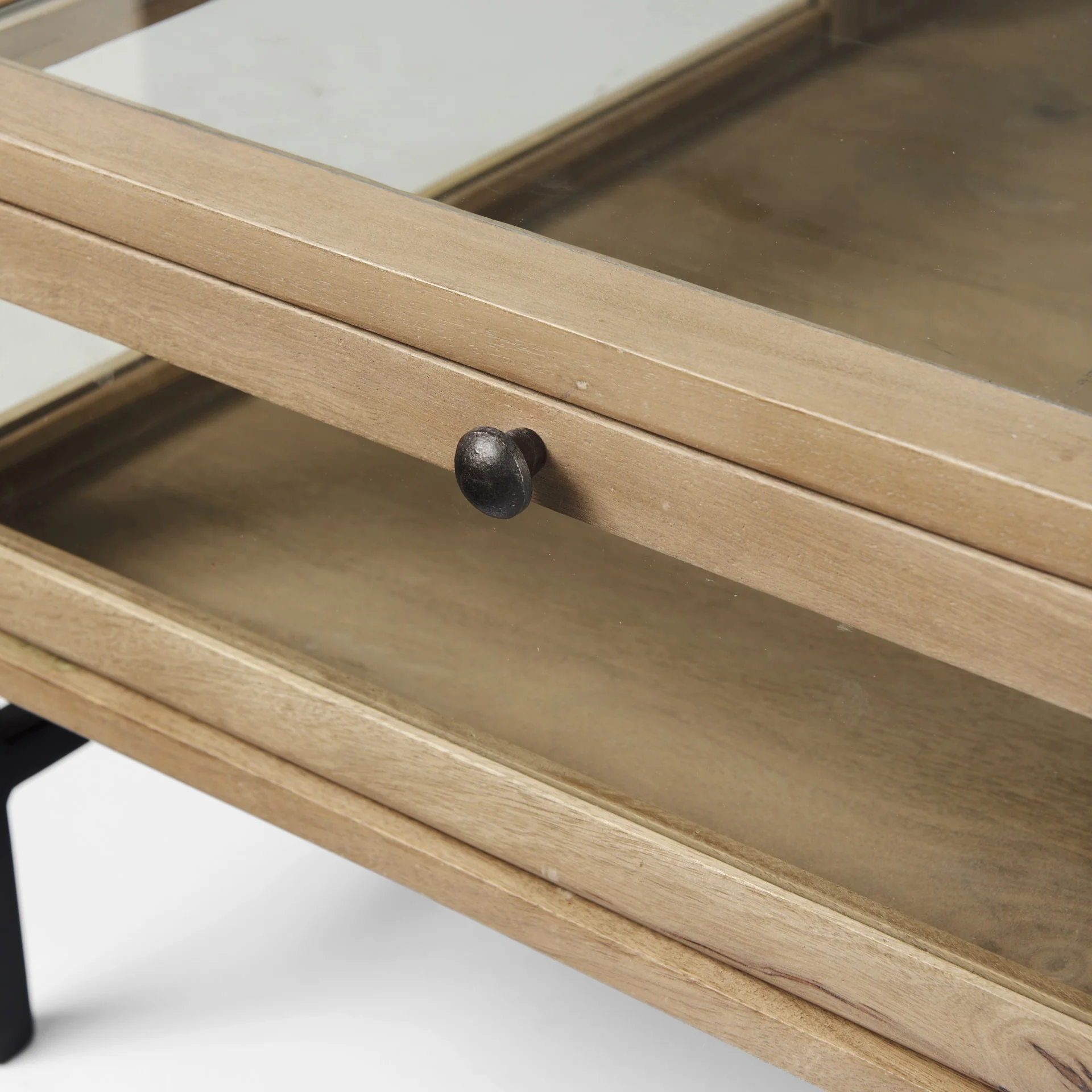 Rustic Natural Brown Shadowbox Coffee Table By Homeroots - Image 7