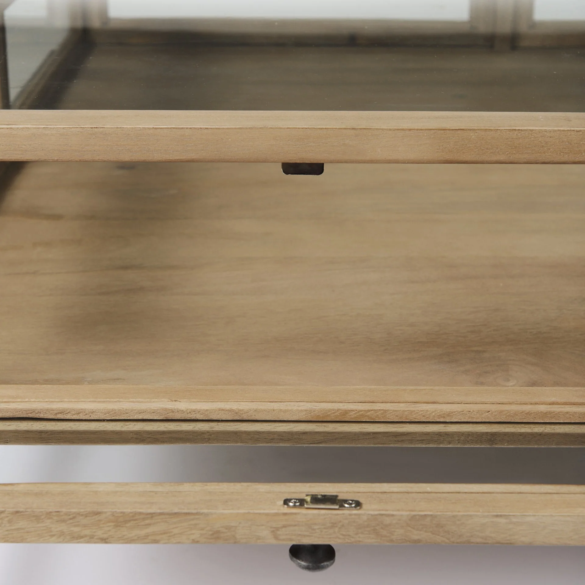 Rustic Natural Brown Shadowbox Coffee Table By Homeroots - Image 8