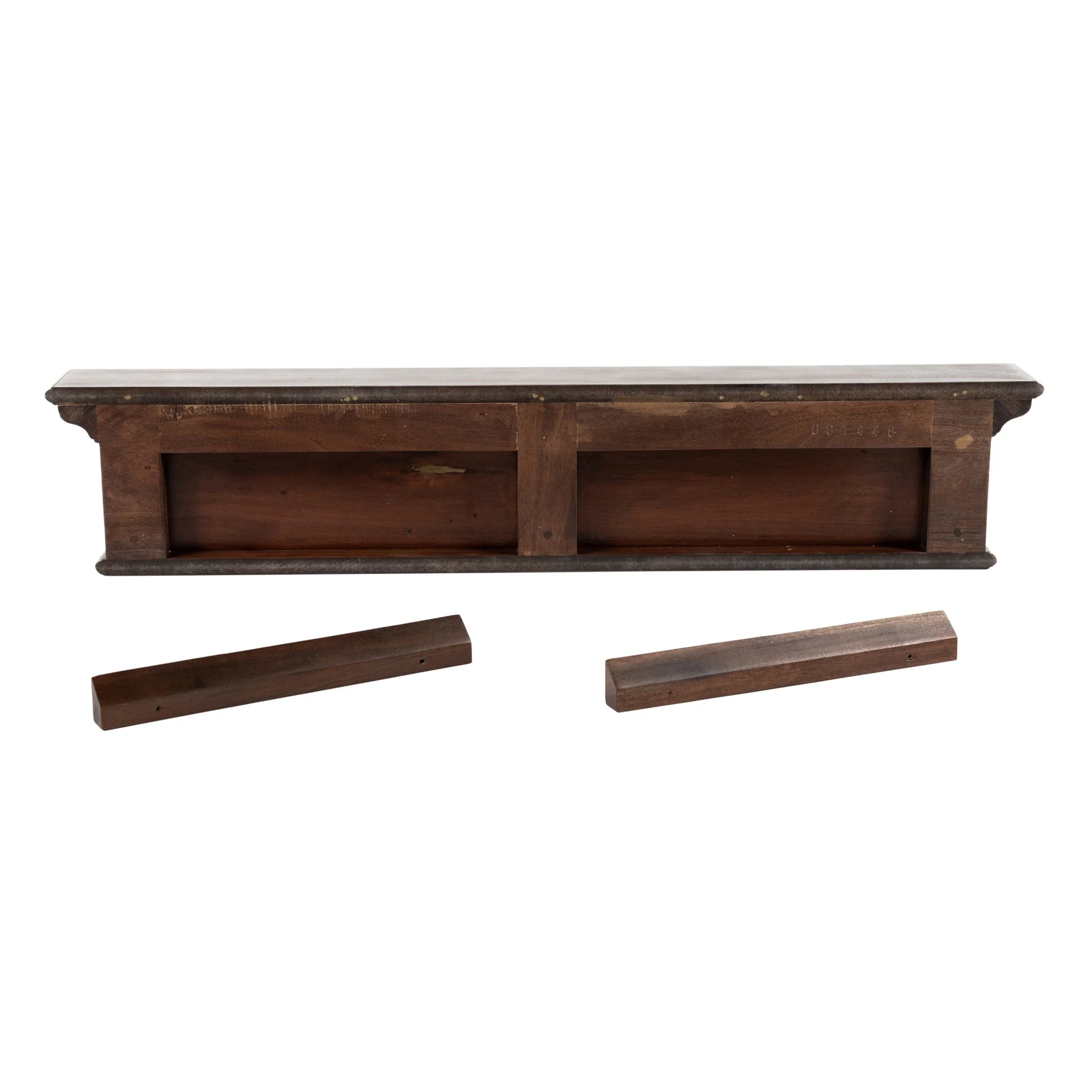 Rustic Natural Wash Wood Six Hook Hanging Coat Rack By Homeroots - Image 5