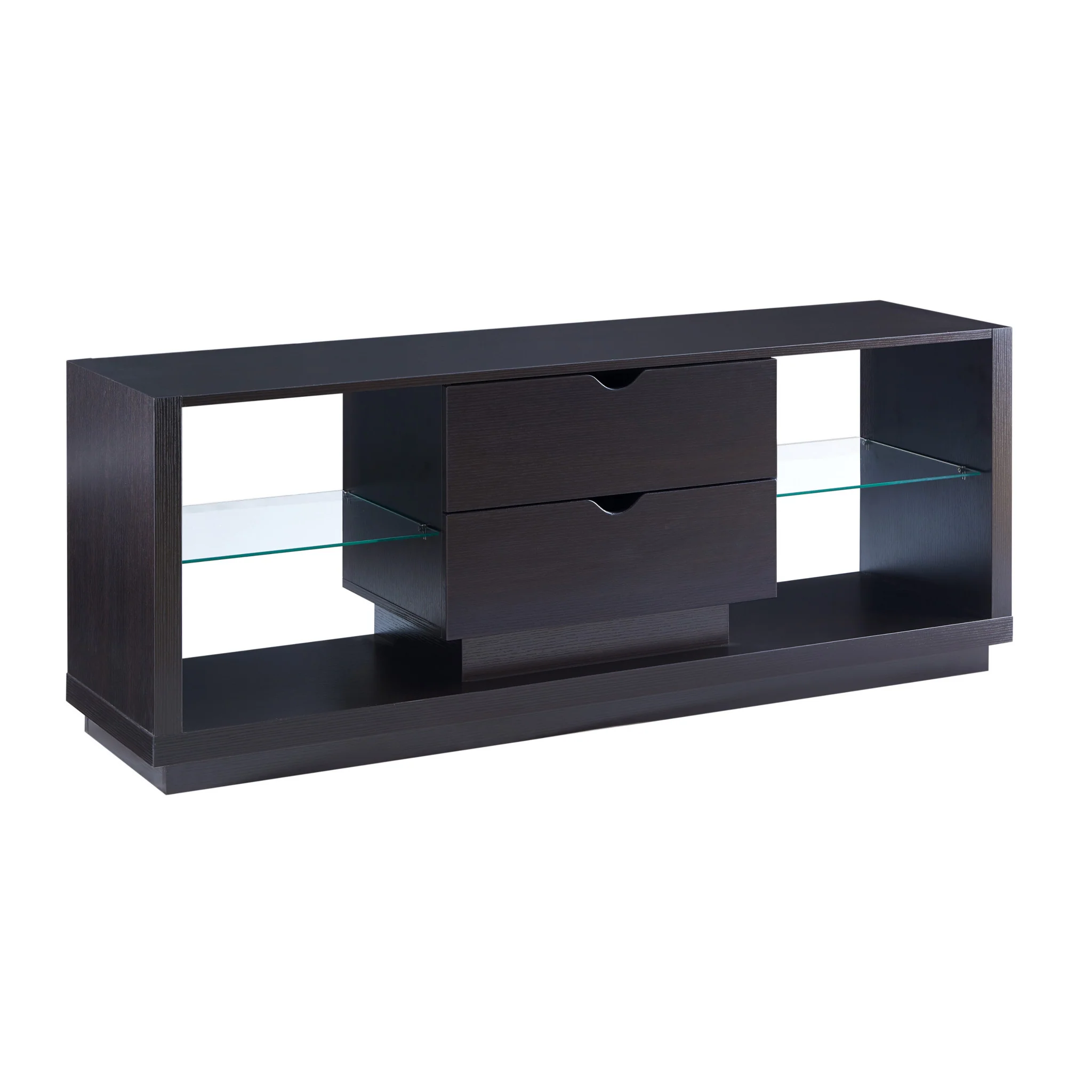 Rustic Red Cocoa TV Stand with Two Drawers By Homeroots - Image 4