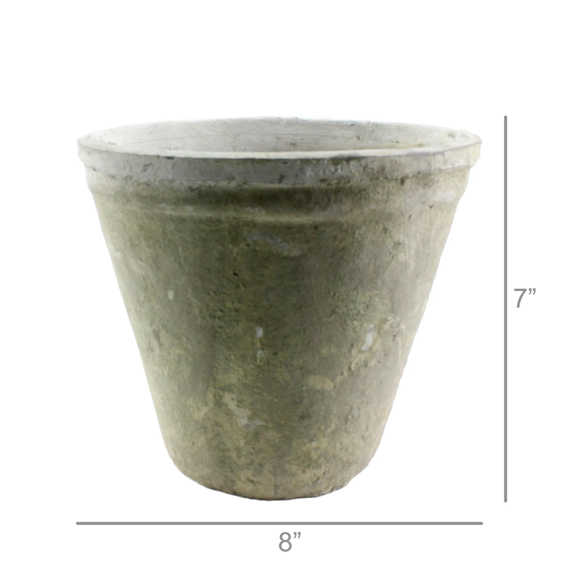 Rustic Terra Cotta Short Tomato Pot - Large - Whitestone Set Of 2 By HomArt - Image 3