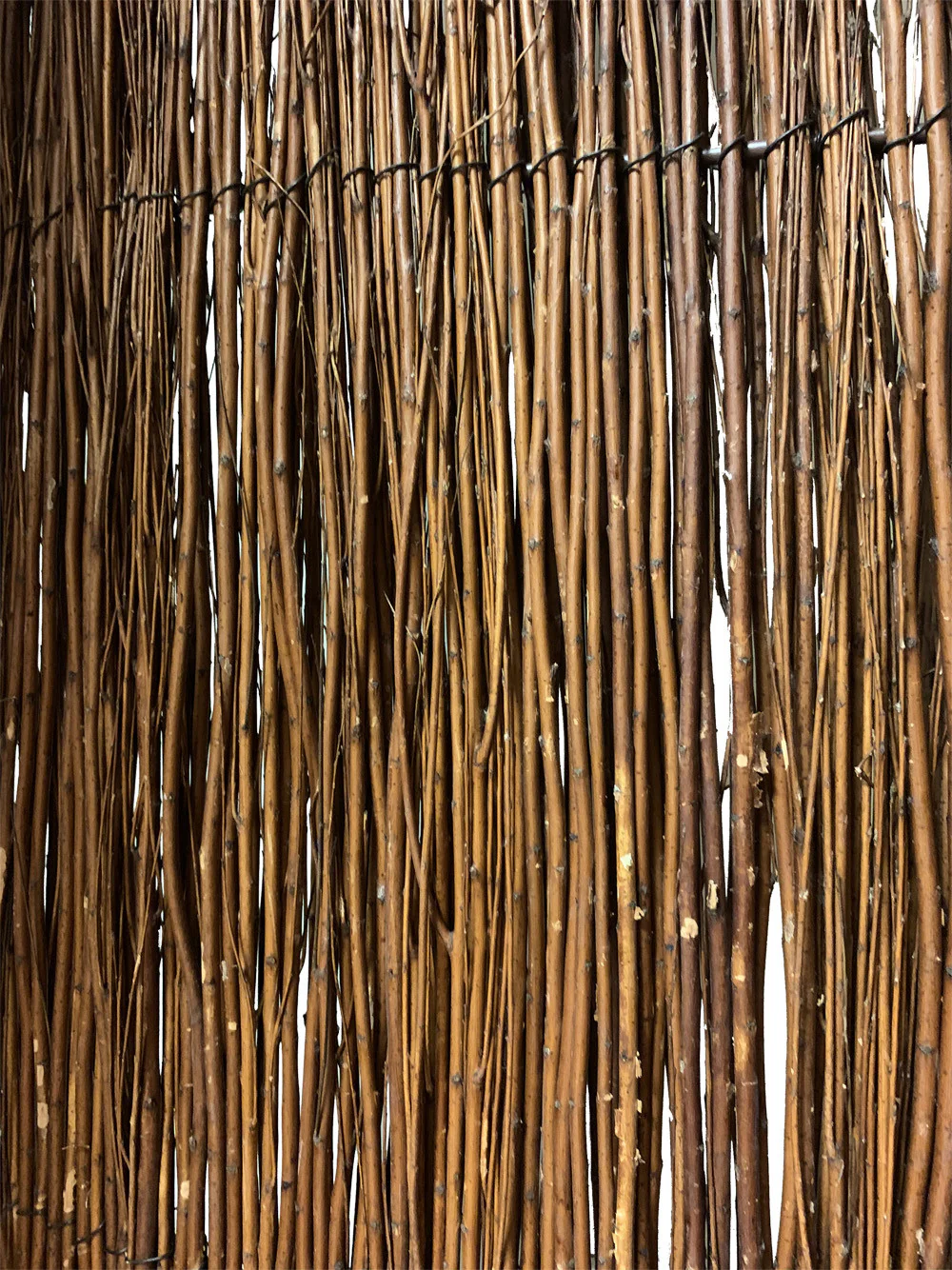 Rustic Willow Branch Three Panel Room Divider Screen By Homeroots - Image 3