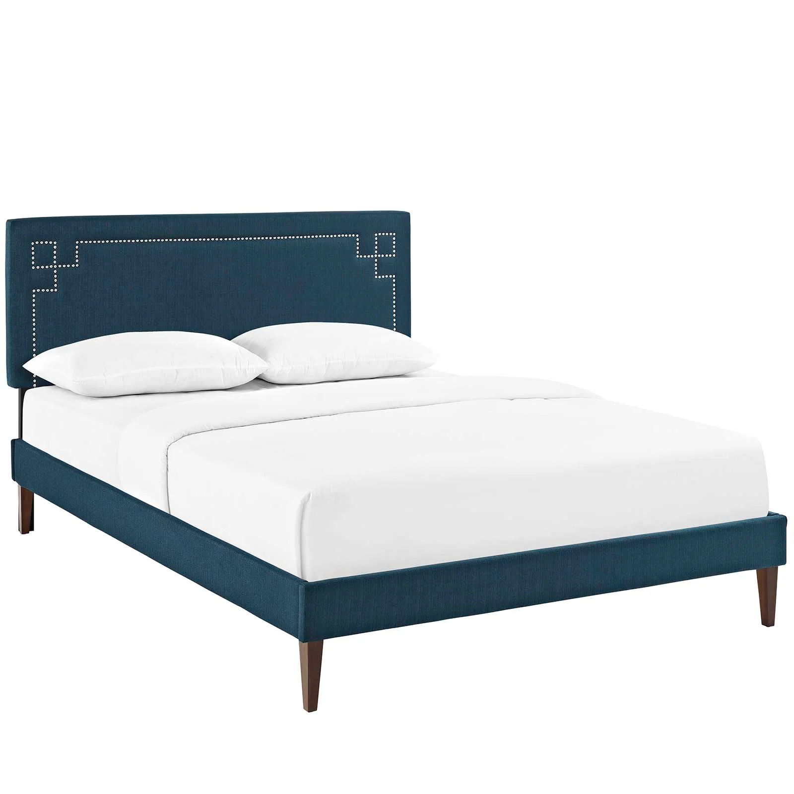 Ruthie King Fabric Platform Bed with Squared Tapered Legs By Modway - MOD-5941 - Image 2