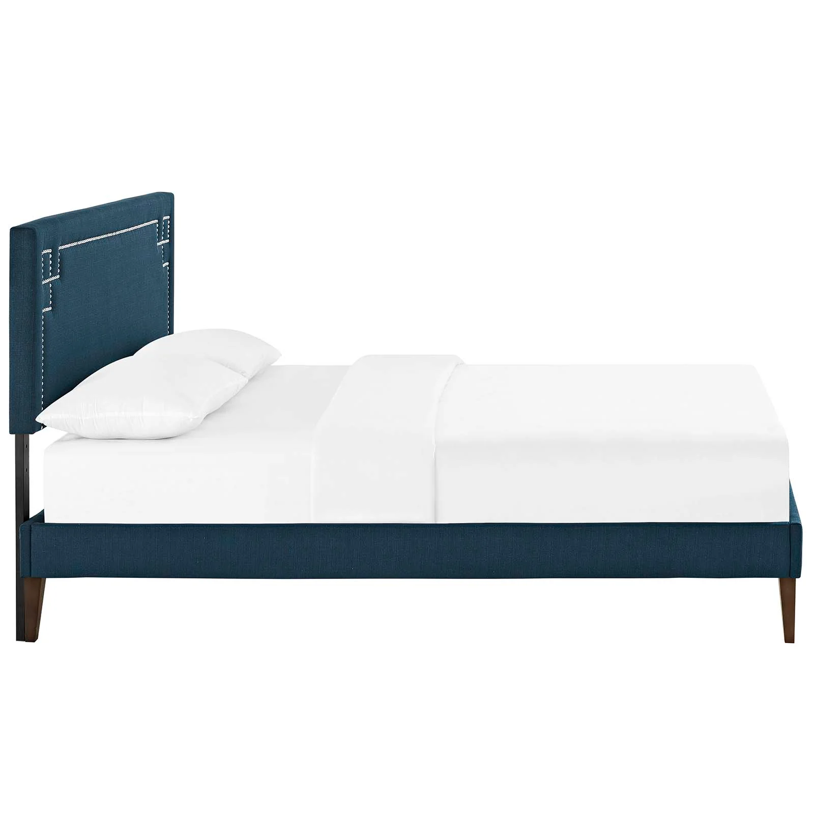 Ruthie King Fabric Platform Bed with Squared Tapered Legs By Modway - MOD-5941 - Image 4