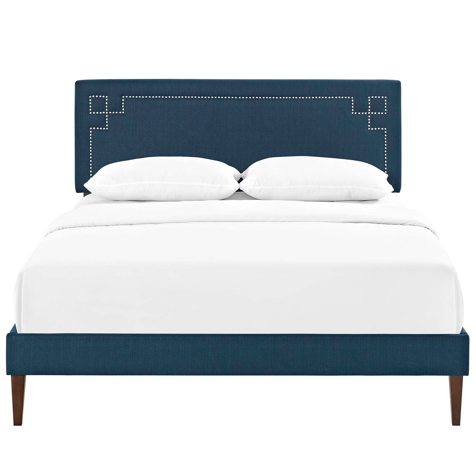 Ruthie King Fabric Platform Bed with Squared Tapered Legs By Modway - MOD-5941 - Image 5